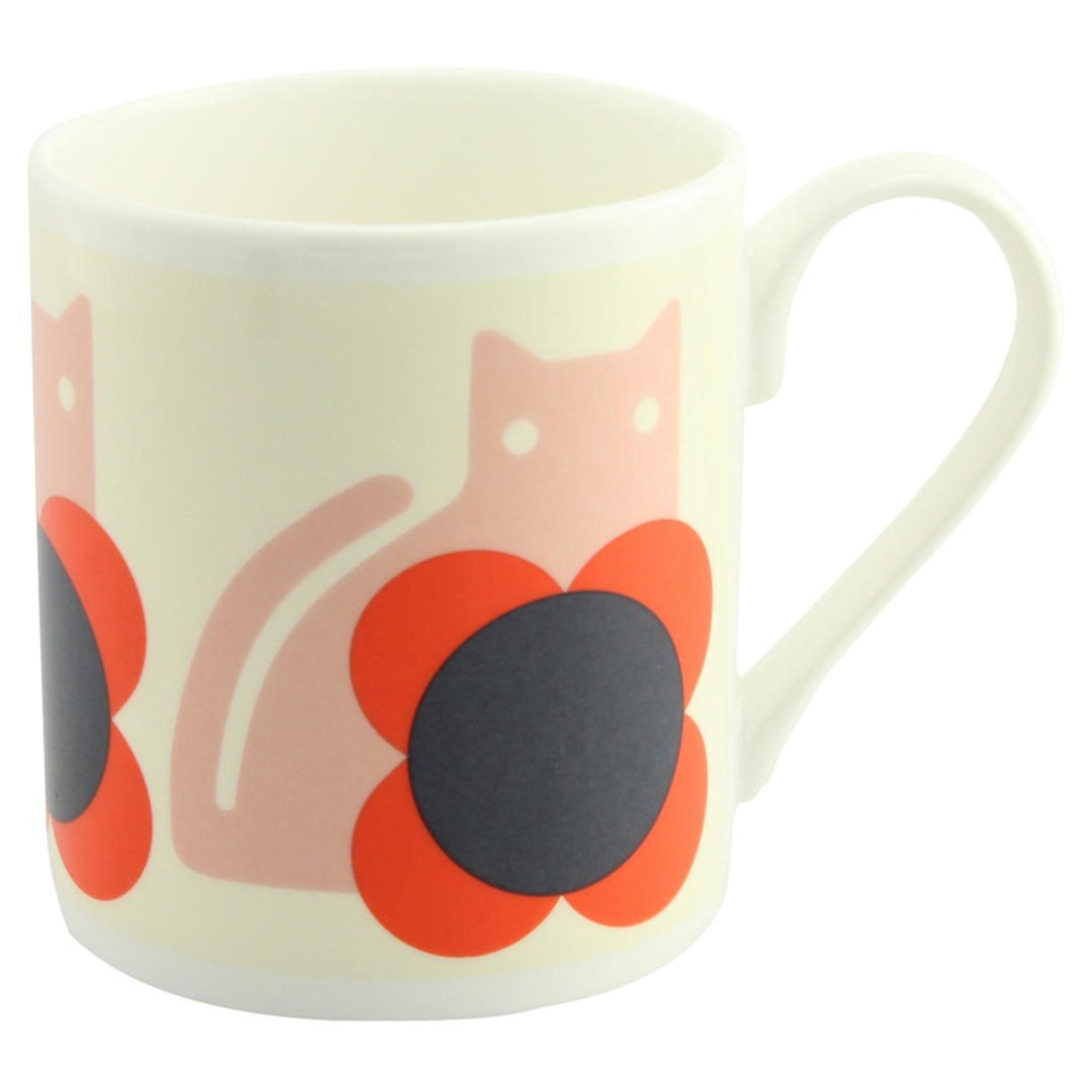 Orla Kiely Cat Poppy Mug 350ml