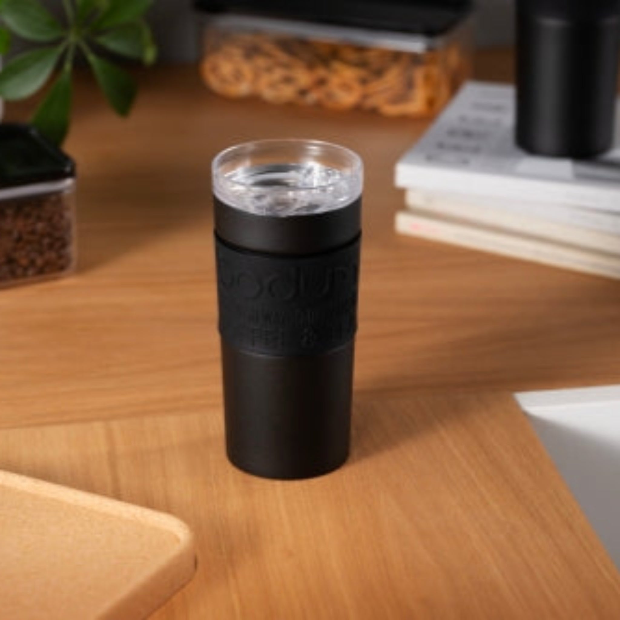 Bodum Vacuum Travel Mug Stainless Steel Black 350ml