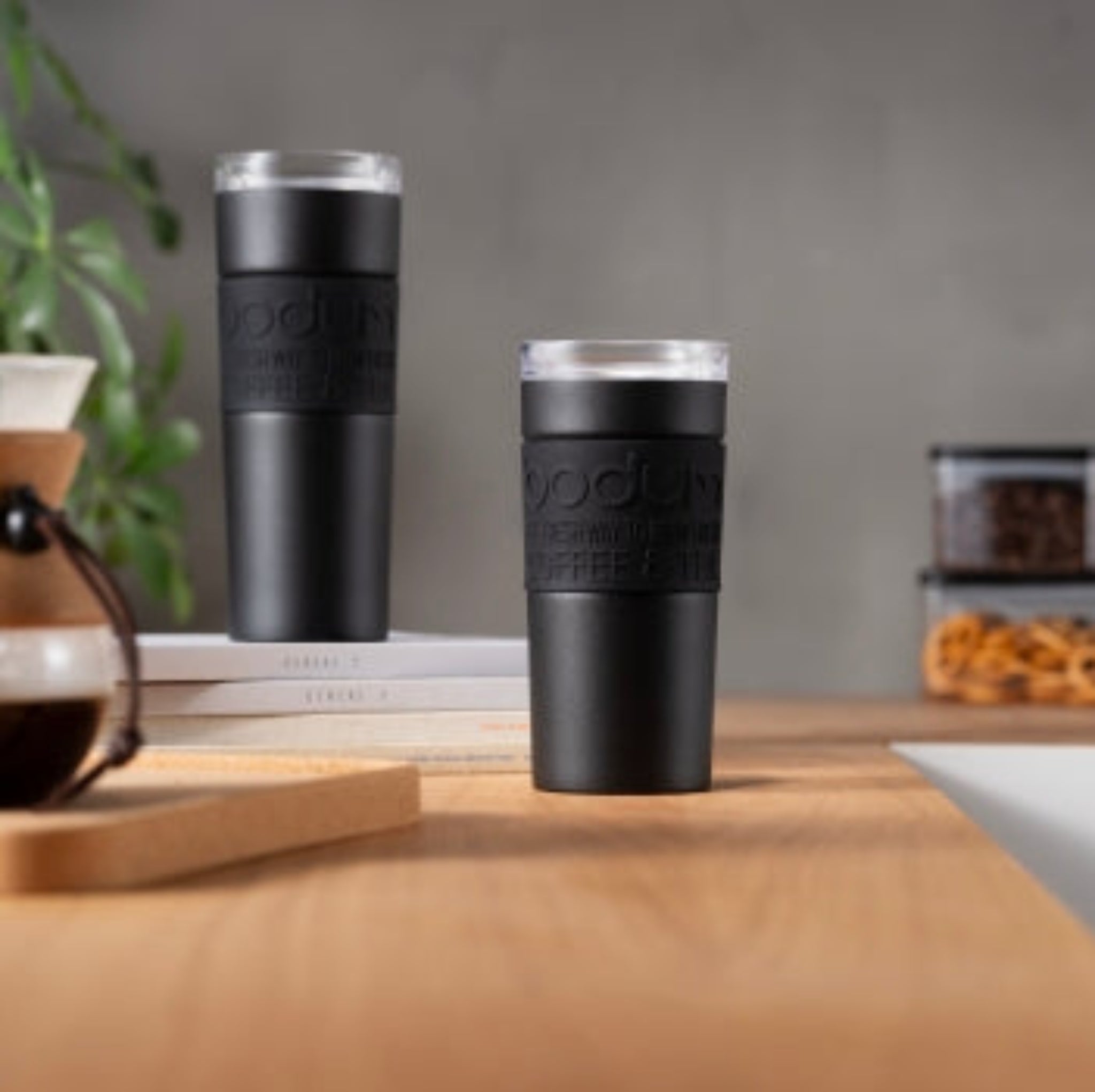 Bodum Vacuum Travel Mug Stainless Steel Black 350ml