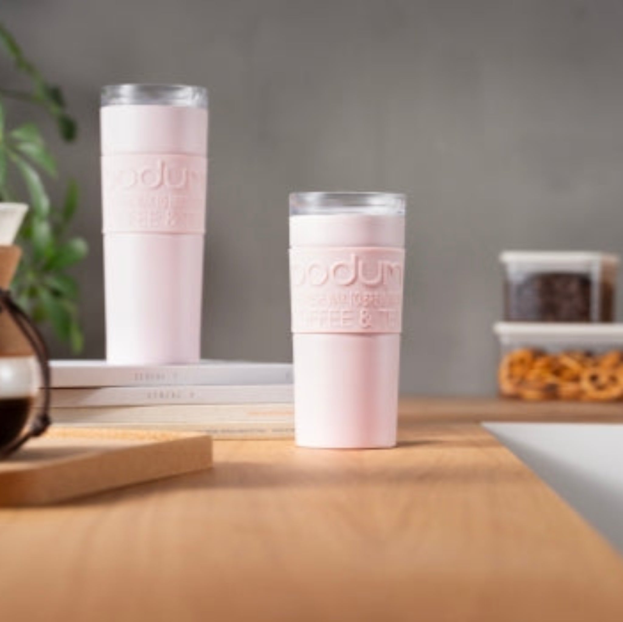 Bodum Vacuum Travel Mug Stainless Steel Pink 350ml