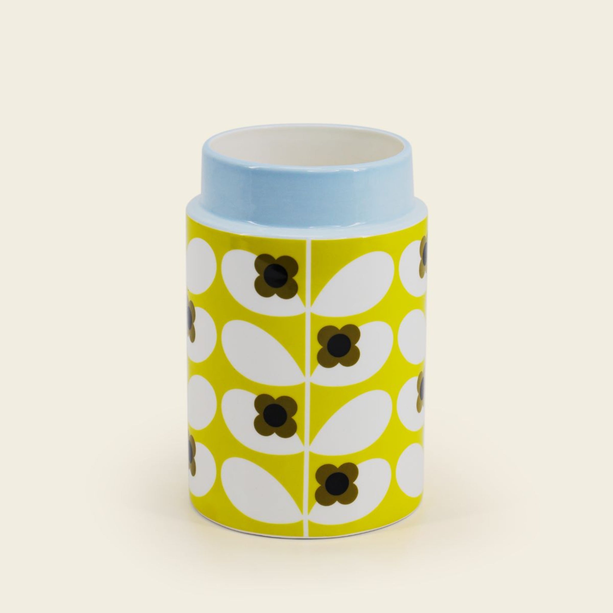 Orla Kiely Utensil Pot Wild Rose Dandelion Yellow