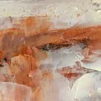 a close up of a painting