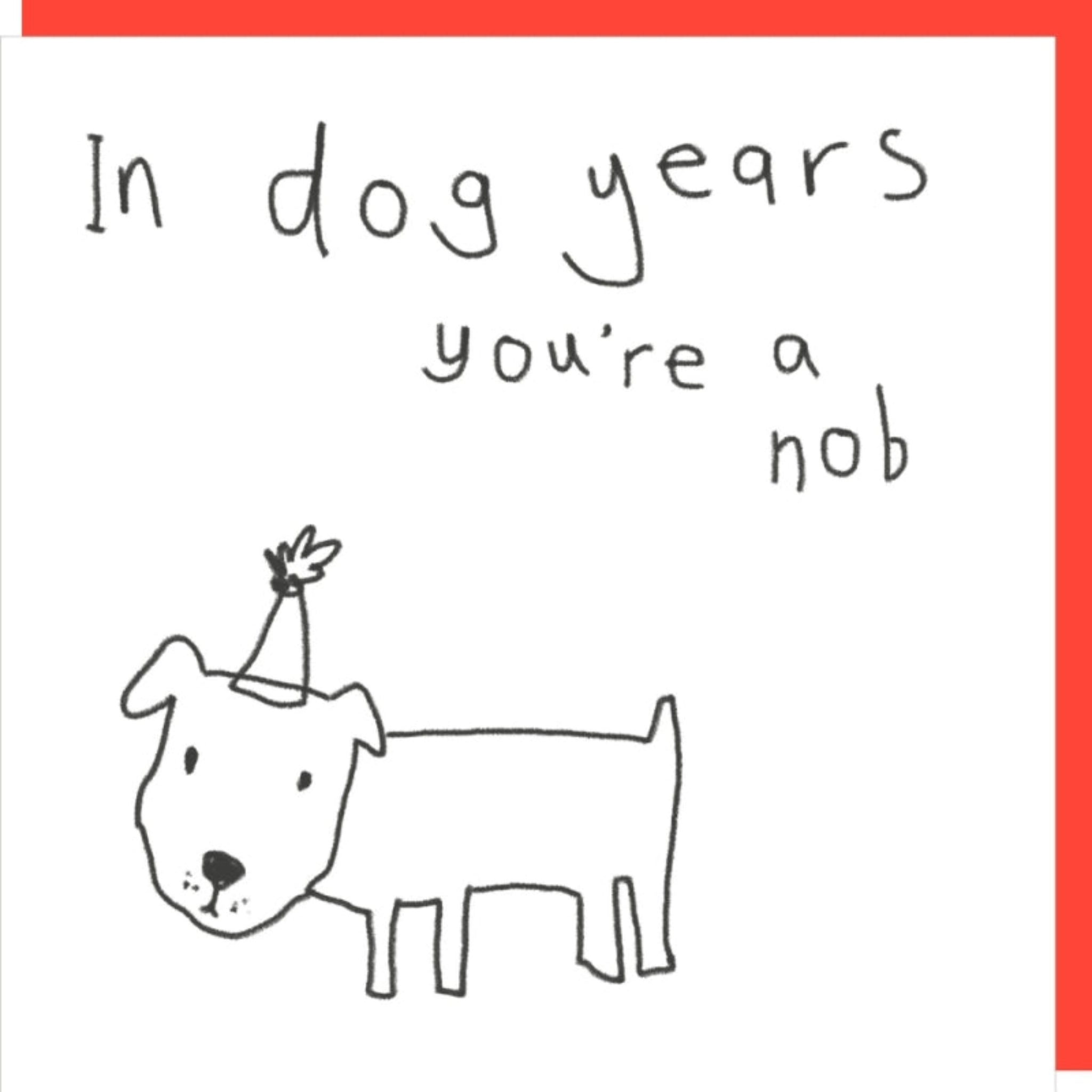 Rosie Made A Thing Dog Years Birthday Card