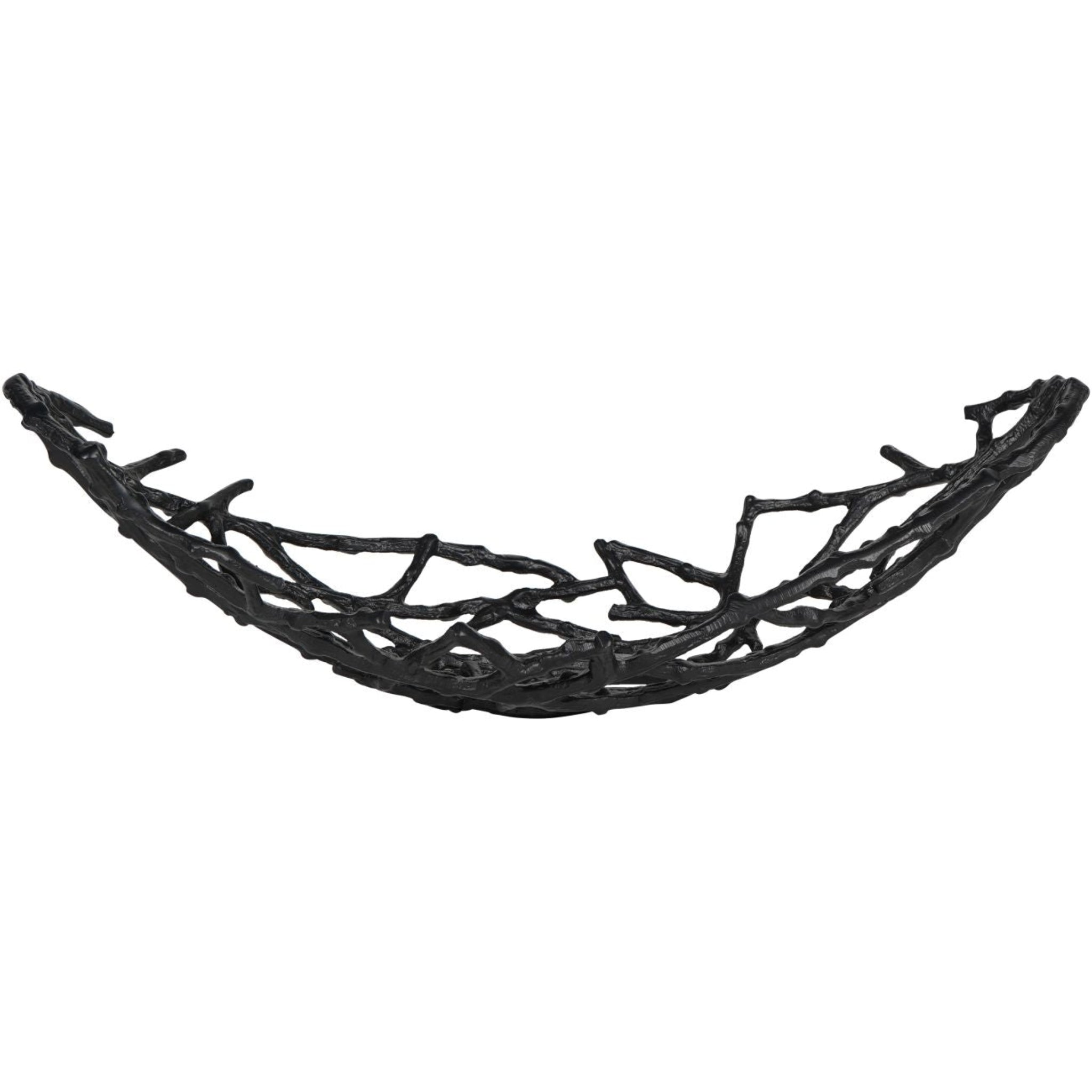 LIbra Twig Oval Bowl Black Small