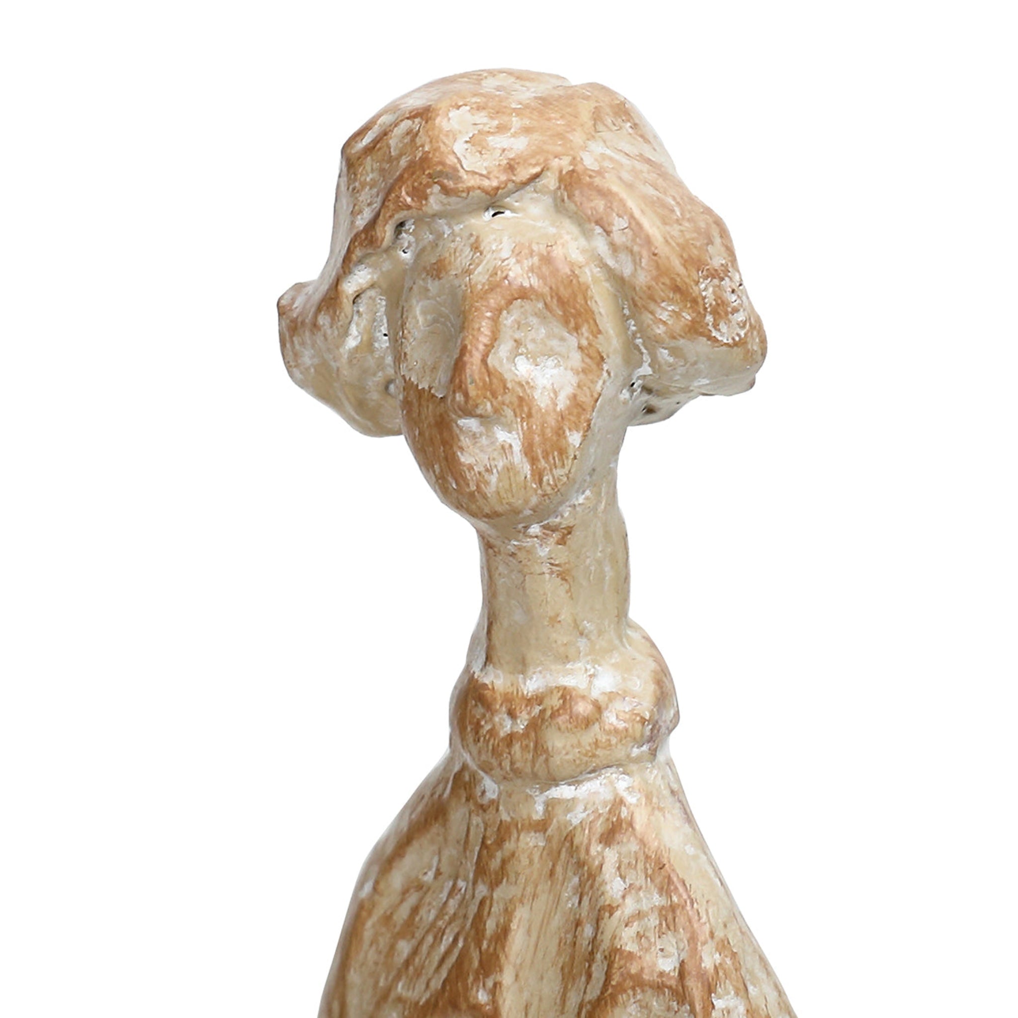 Decorative ceramic vase with a textured surface on a white background