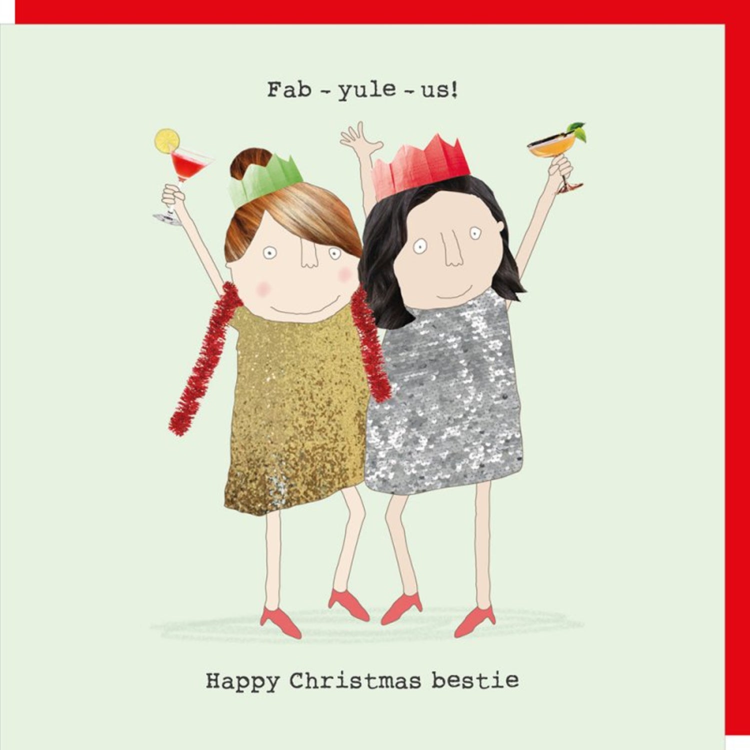Rosie Made A Thing Christmas Card Bestie Fab
