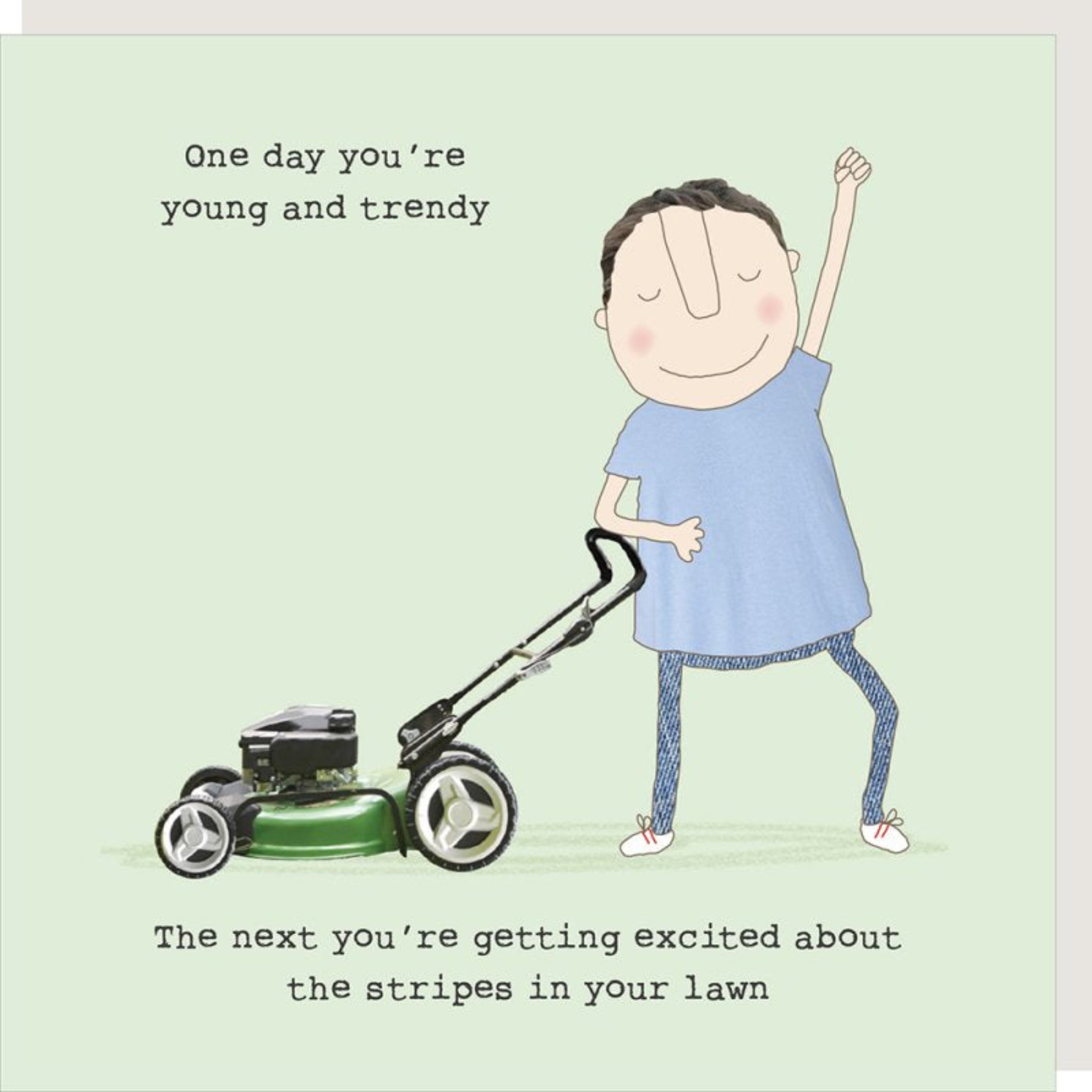Rosie Made A Thing Lawn Stripes Birthday Card