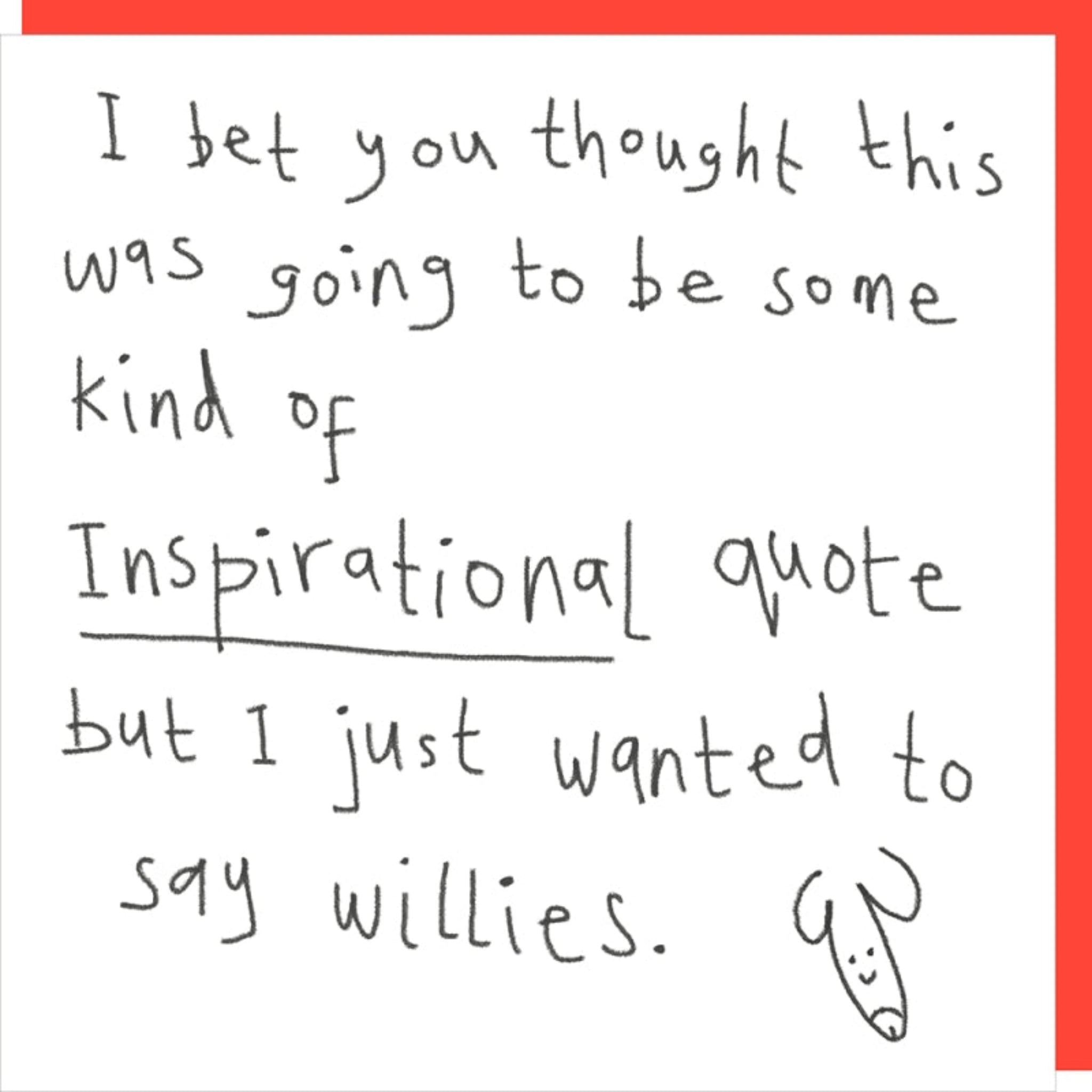 Rosie Made A Thing Willies Birthday Card