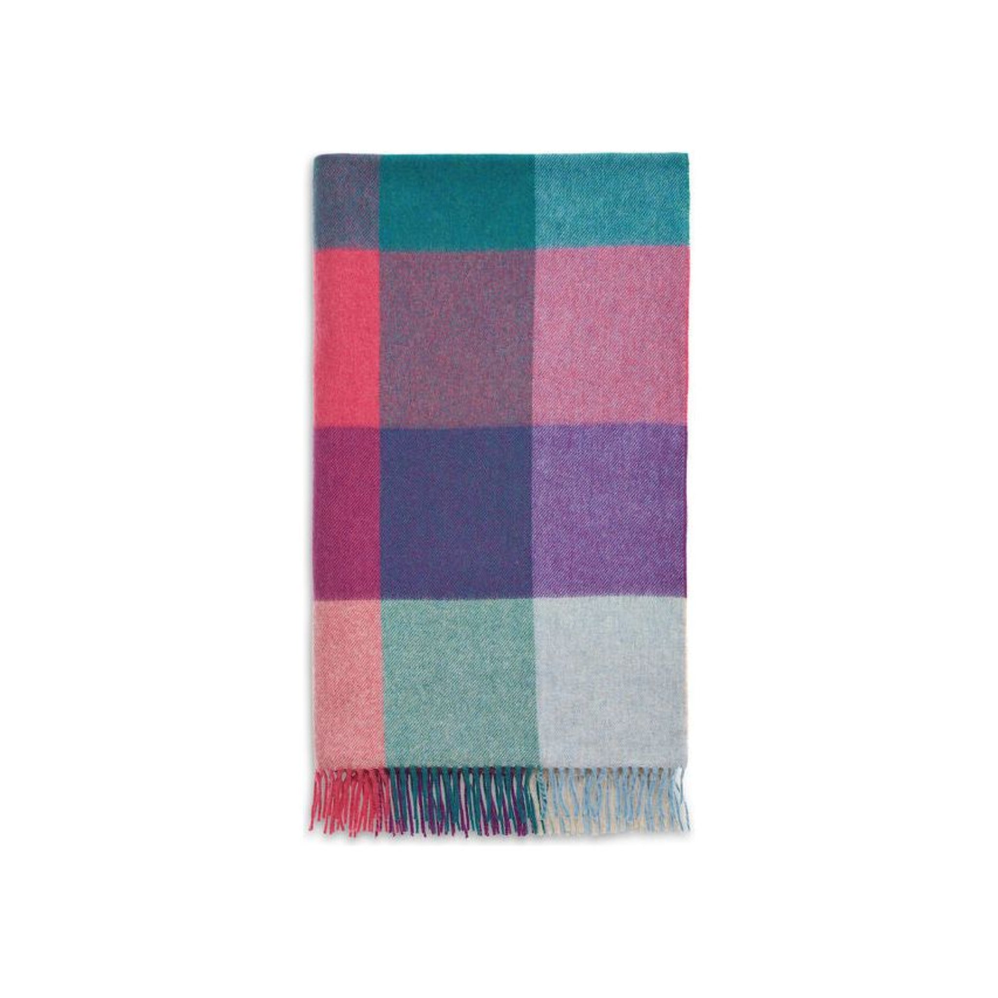 Bronte by Moon St Davids Lavender & Teal Throw