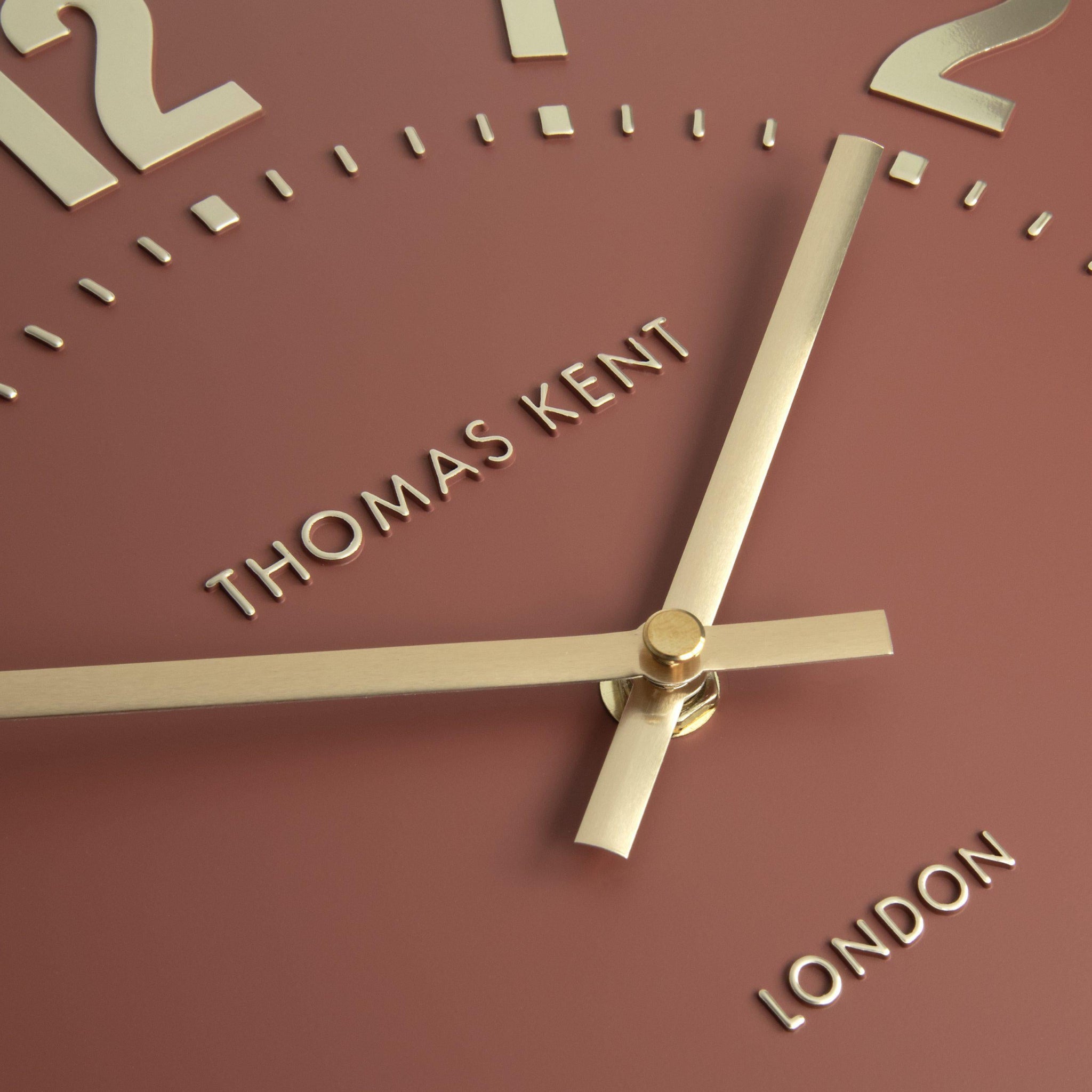 Thomas Kent Mulberry 12" Wall Clock Auburn
