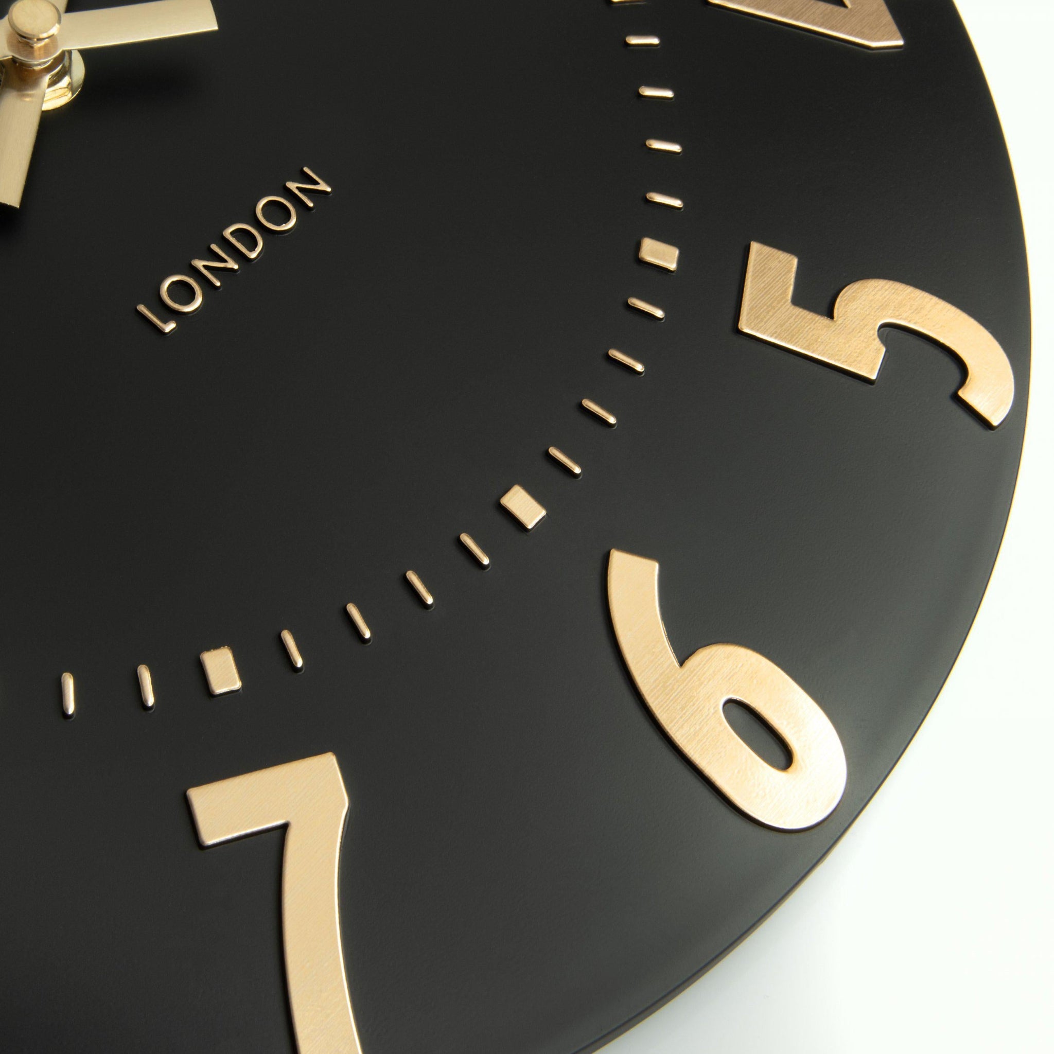 Thomas Kent Mulberry 12" Wall Clock Noir