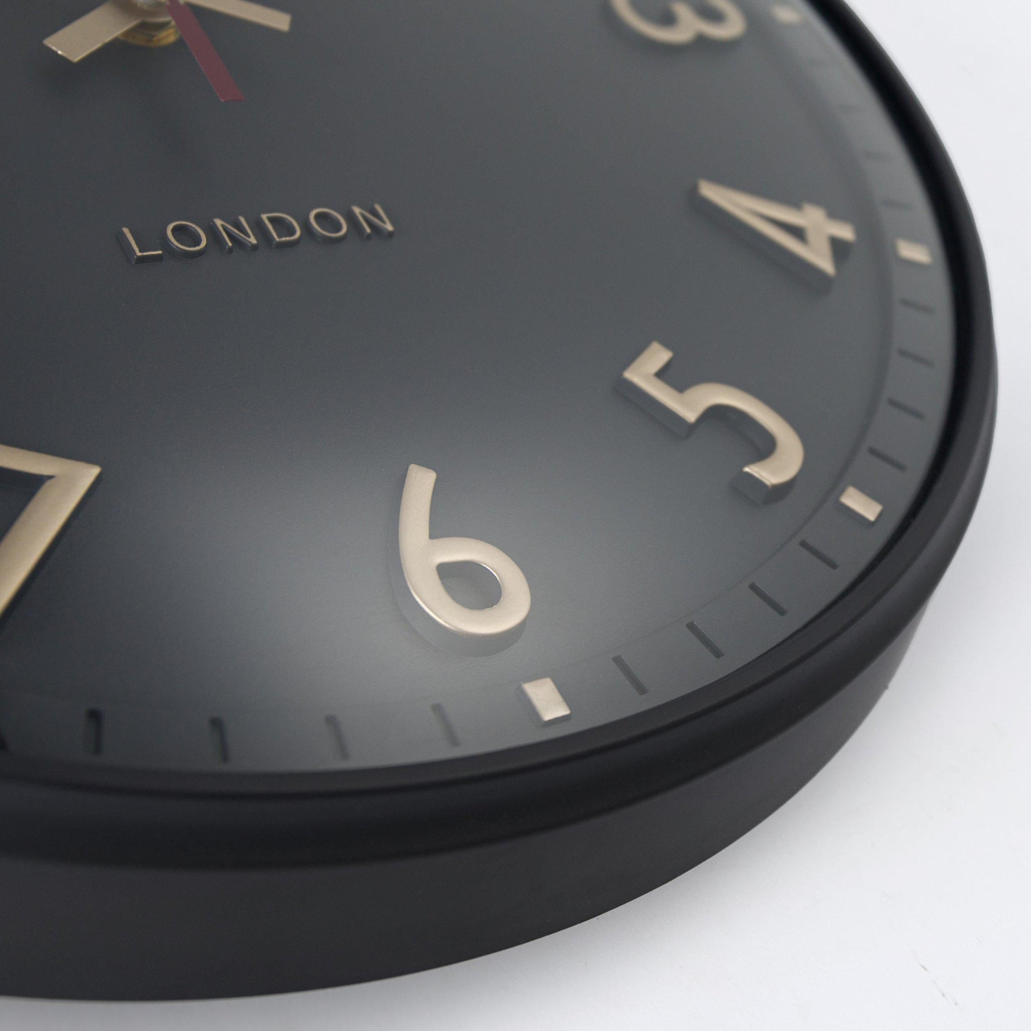 Thomas Kent 14" Tresco Wall Clock Charcoal Grey
