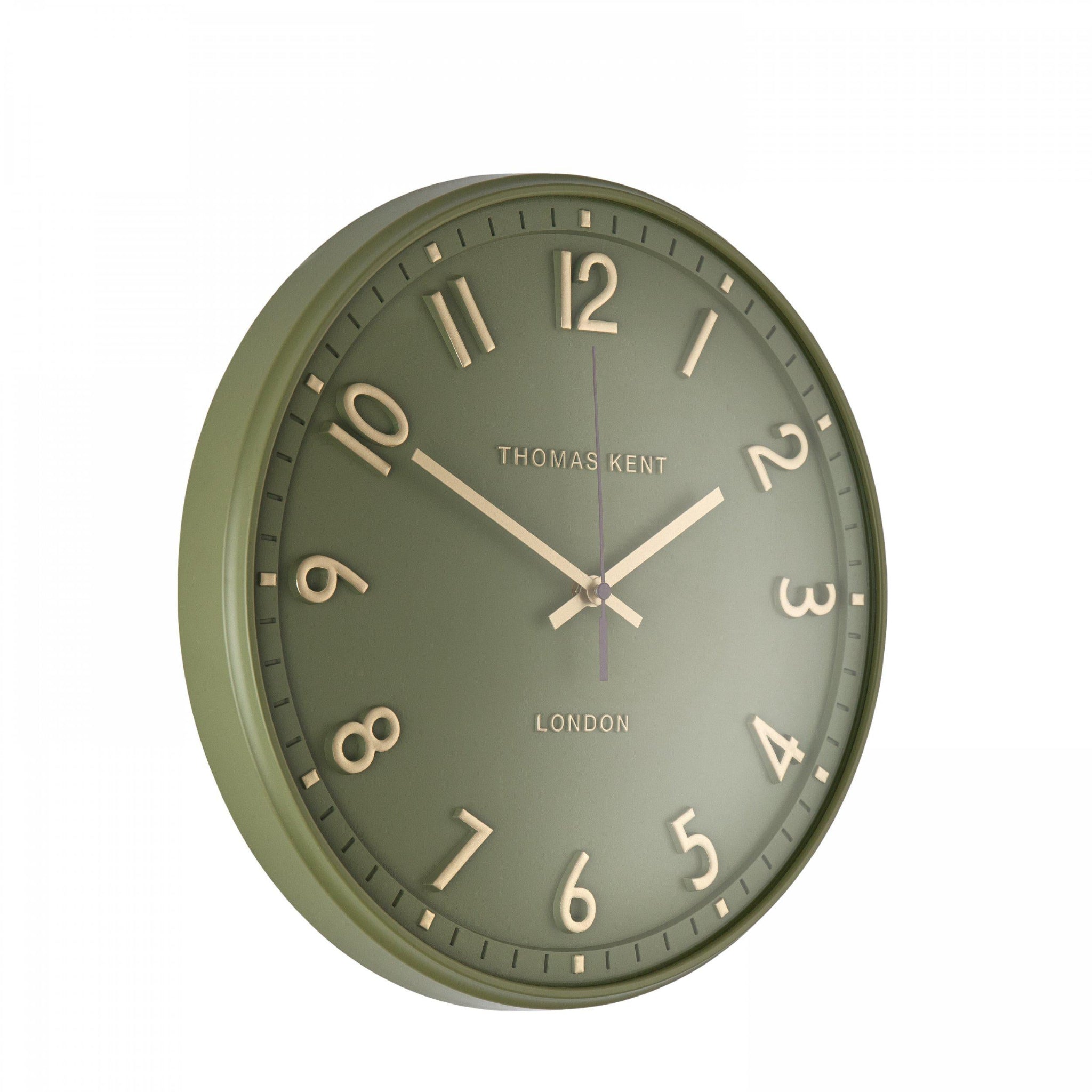 Thomas Kent 14" Tresco Wall Clock Clover Green