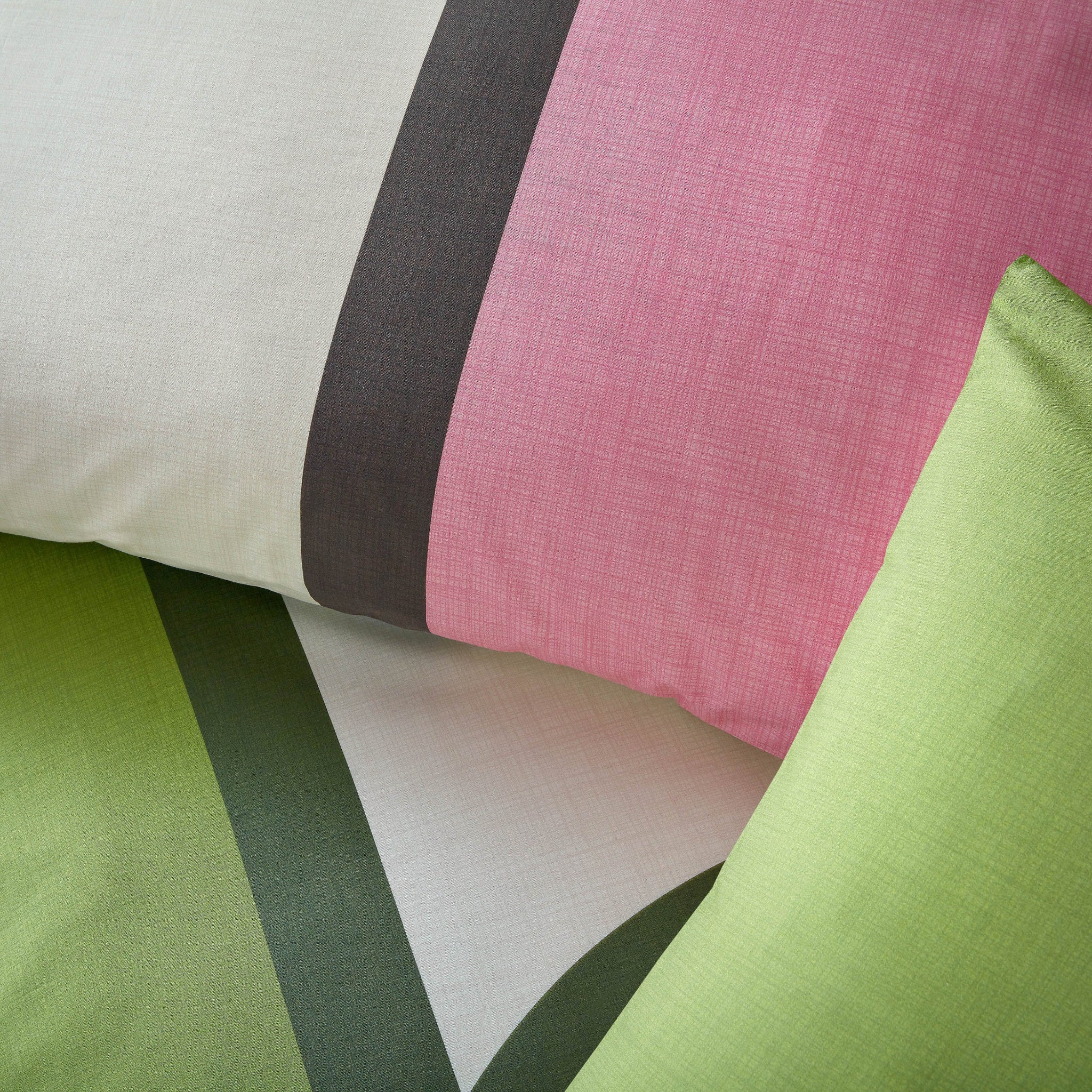 Orla Kiely Abacus Block Flower Duvet Cover Set Multi close up of pillowcase