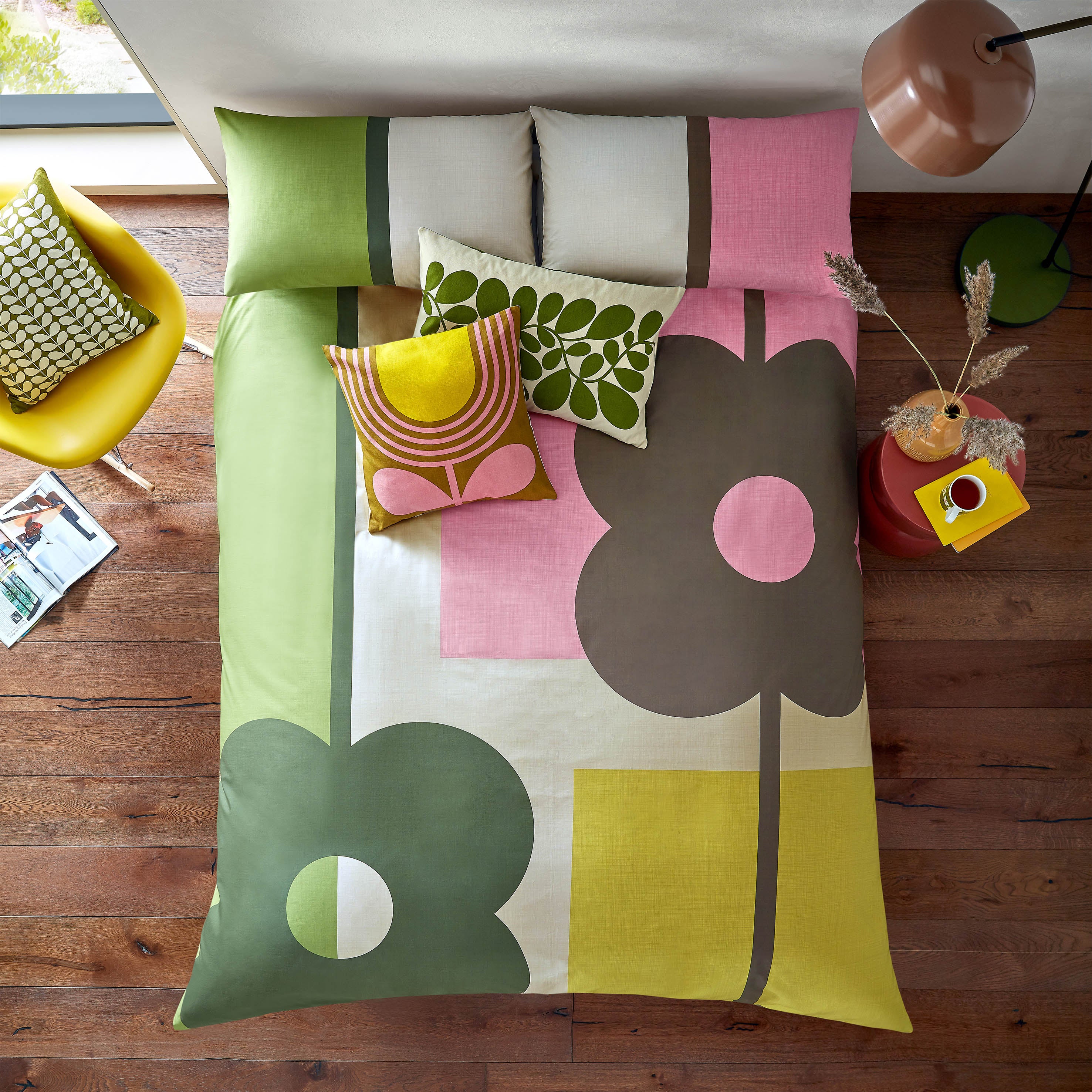 Orla Kiely Abacus Block Flower Duvet Cover Set Multi