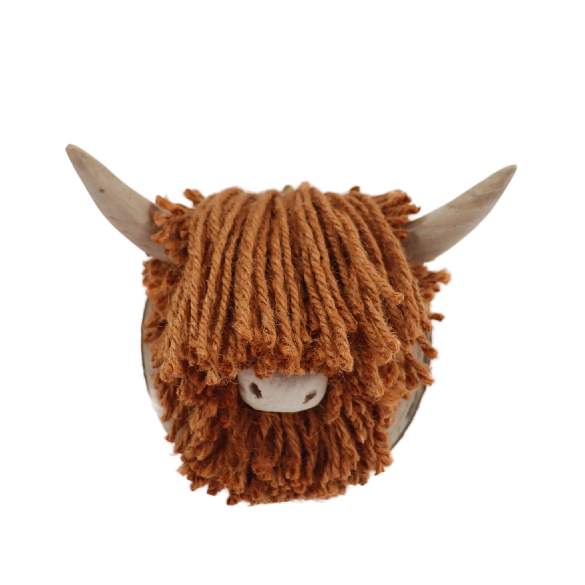 Aquarelle Home Ailsa Mini Highland Cow Wall Mounted Head Ginger