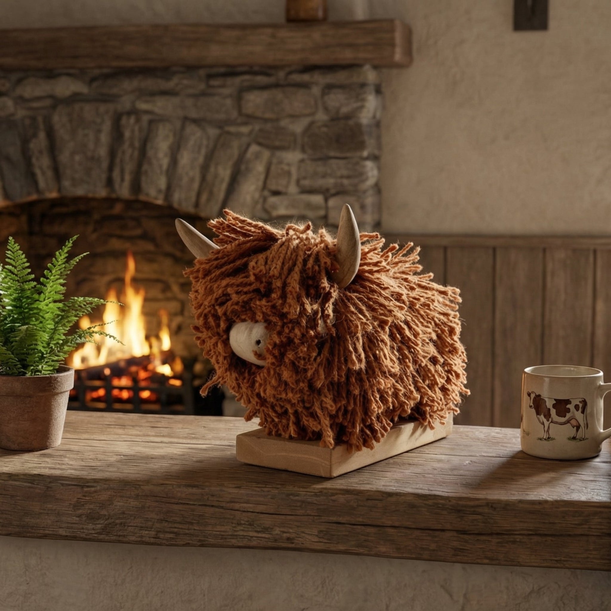 Aquarelle Home Morag Teeny Weeny Wood & Jute Ginger