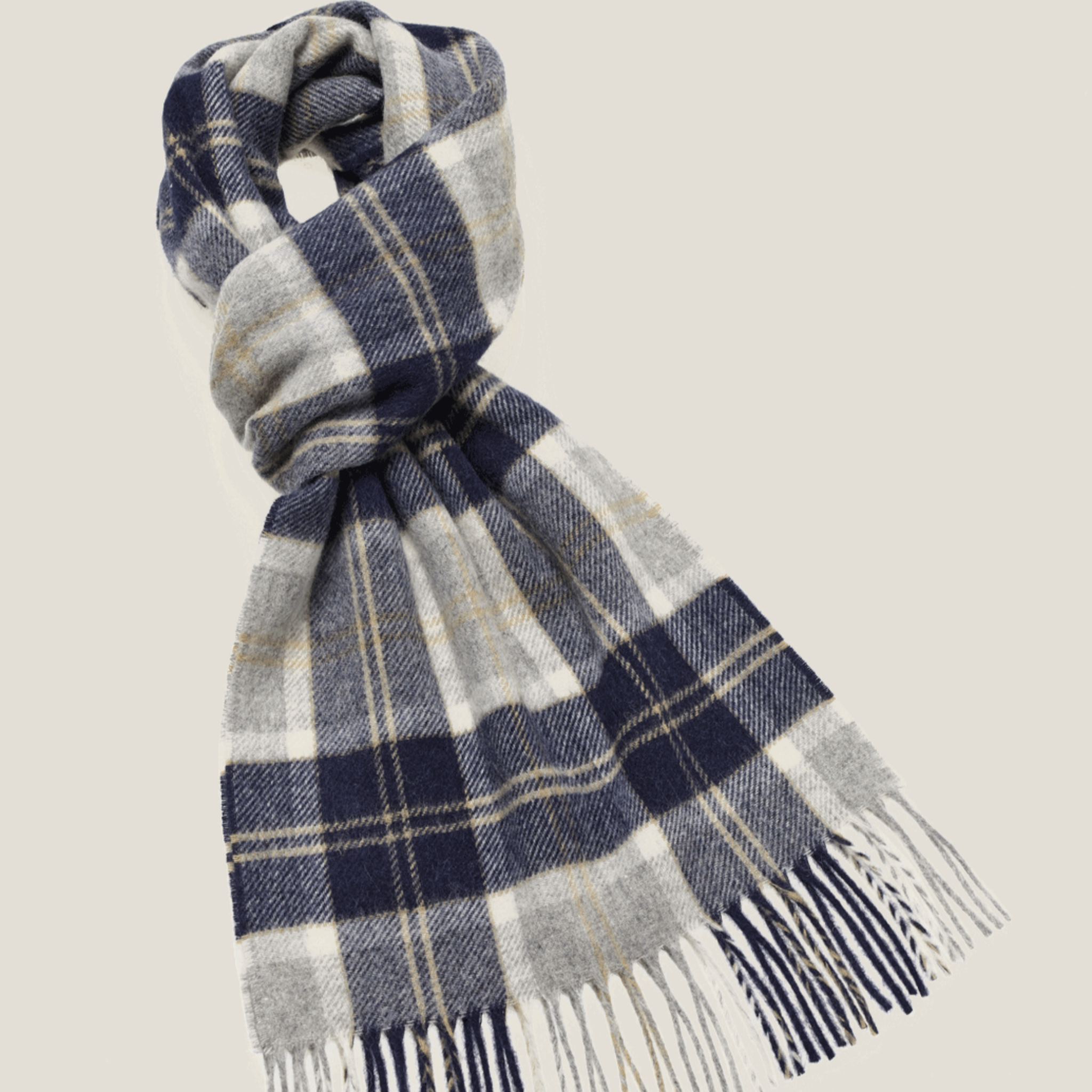 Bronte by Moon Bannochbrae Scarfe Silver 25cm x 190cm