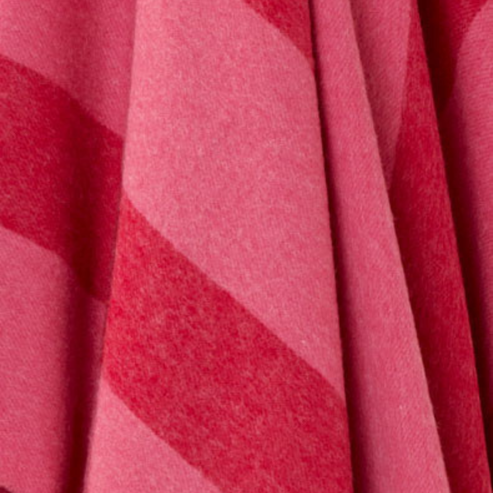Bronte by Moon Stripe Merino Throw Pink close up