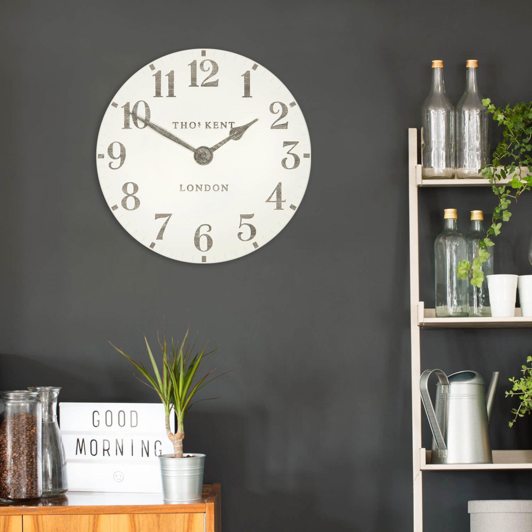 Thomas Kent Mulberry 12" Wall Clock Limestone