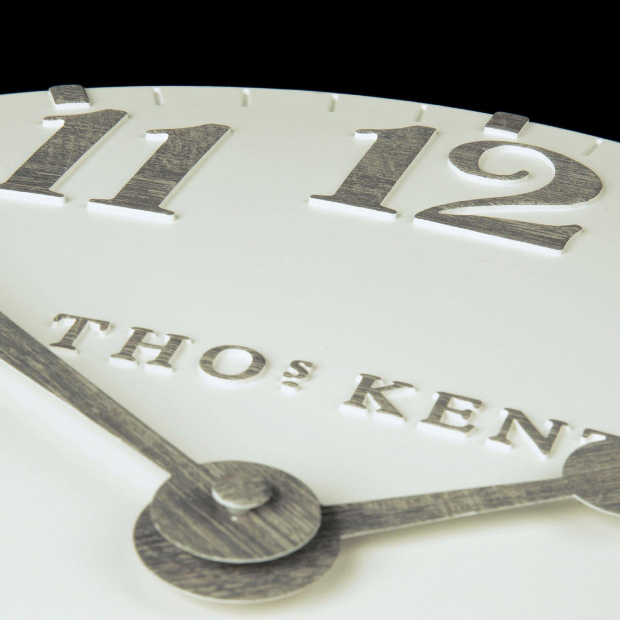Thomas Kent Mulberry 12" Wall Clock Limestone