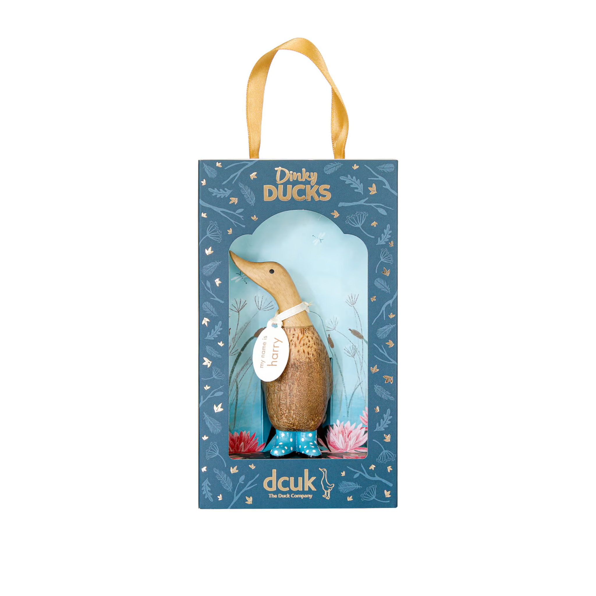 DCUK Spotty Boots Dinky Duck Blue