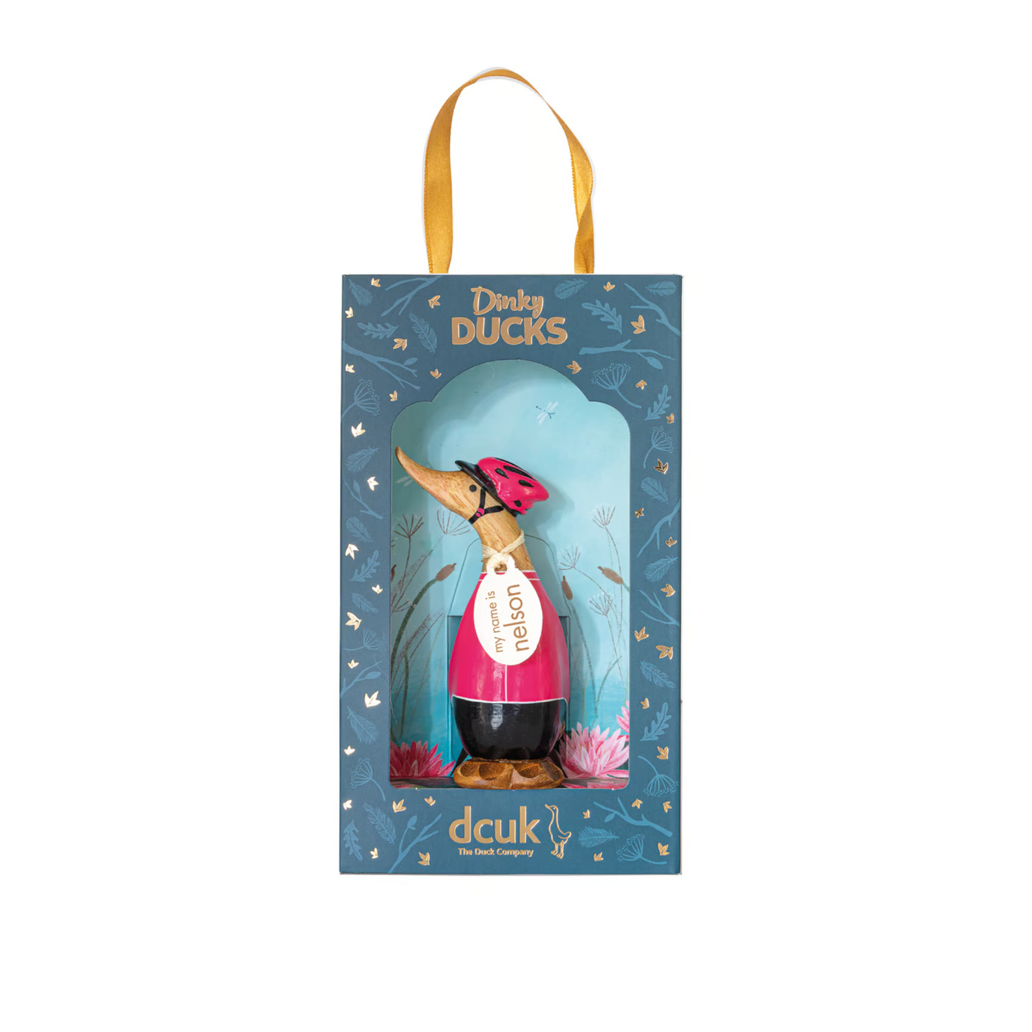 DCUK Dinky Duck Cyclist pink in gift box