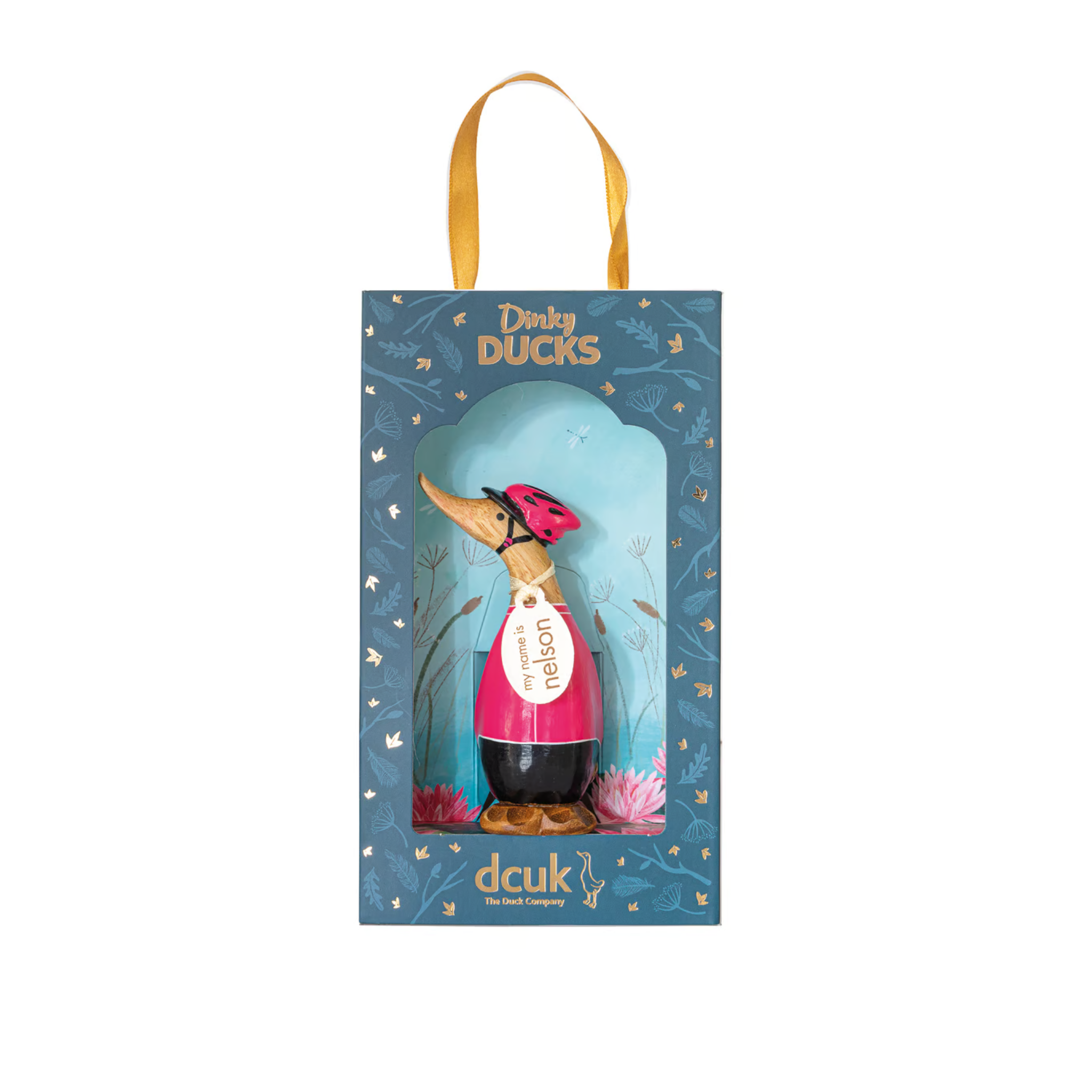 DCUK Dinky Duck Cyclist pink in gift box
