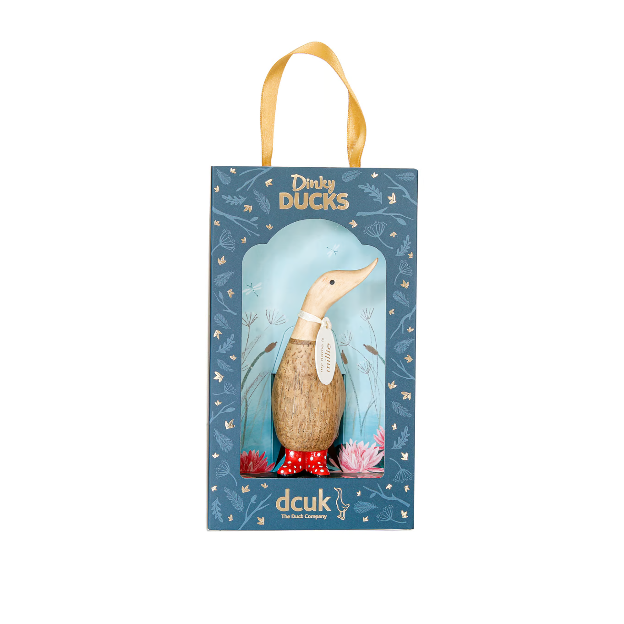 DCUK Spotty Boots Dinky Duck red in gift box