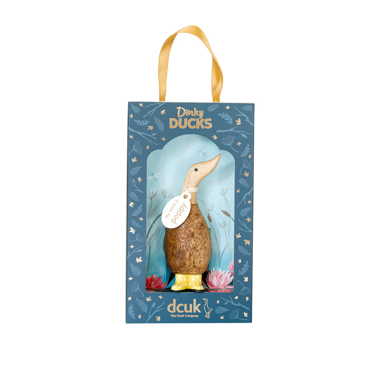 DCUK Spotty Boots Dinky Duck yellow in gift box