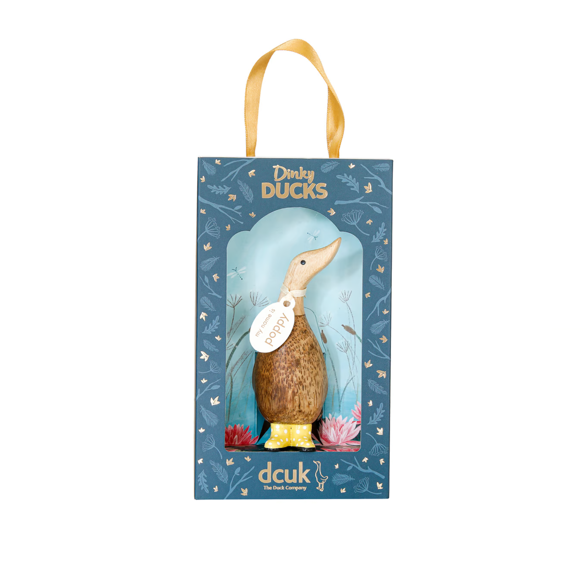 DCUK Spotty Boots Dinky Duck yellow in gift box