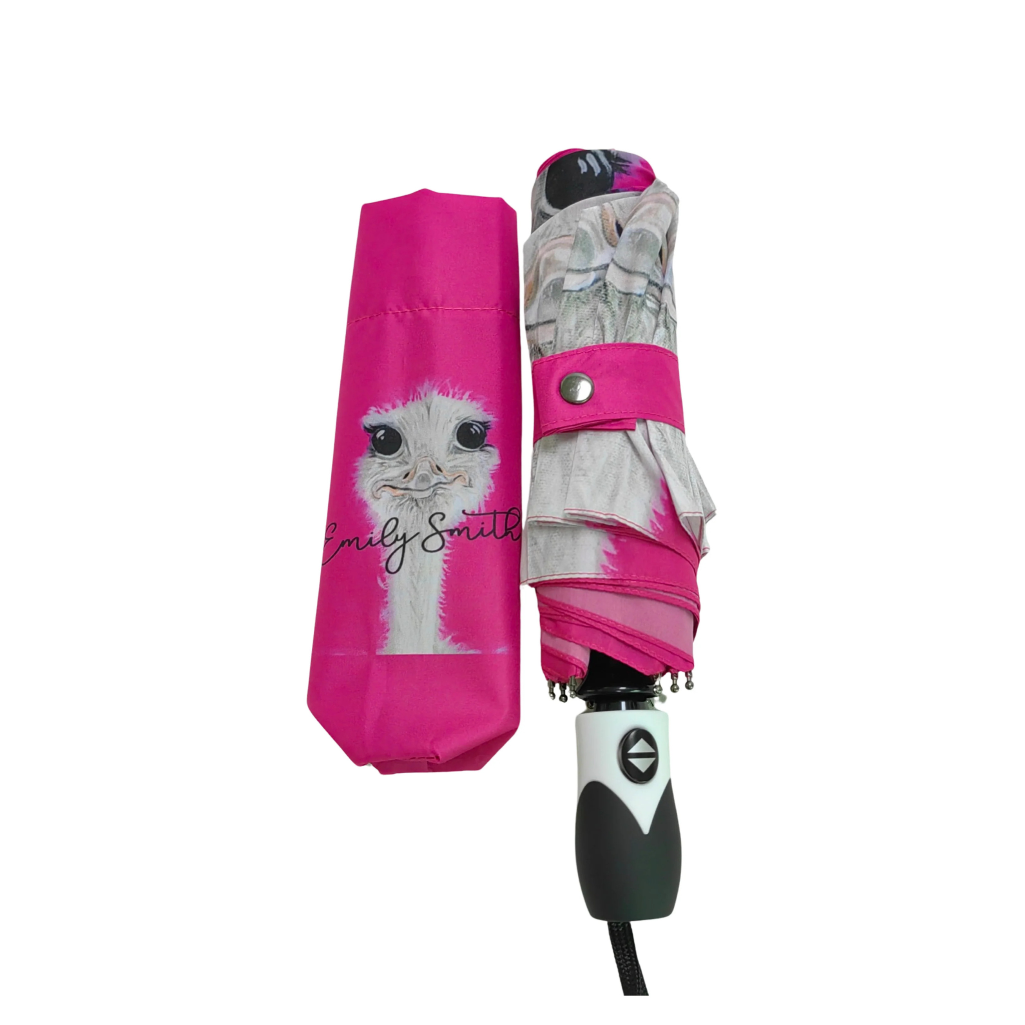 Emily Smith Camilla Compact Umbrella Pink