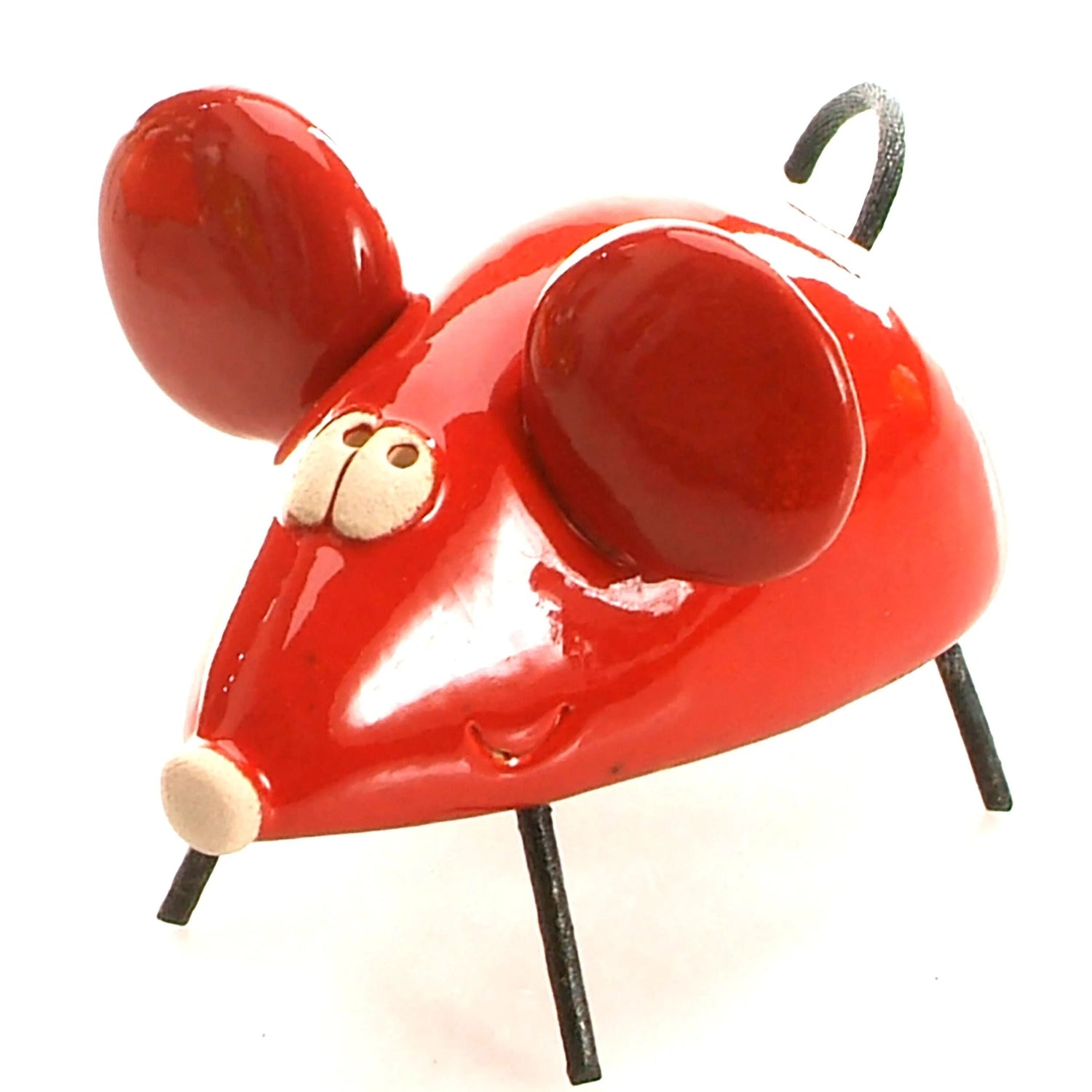 Enigma_Cute_Mouse_Ceramic_Sculpture_Red