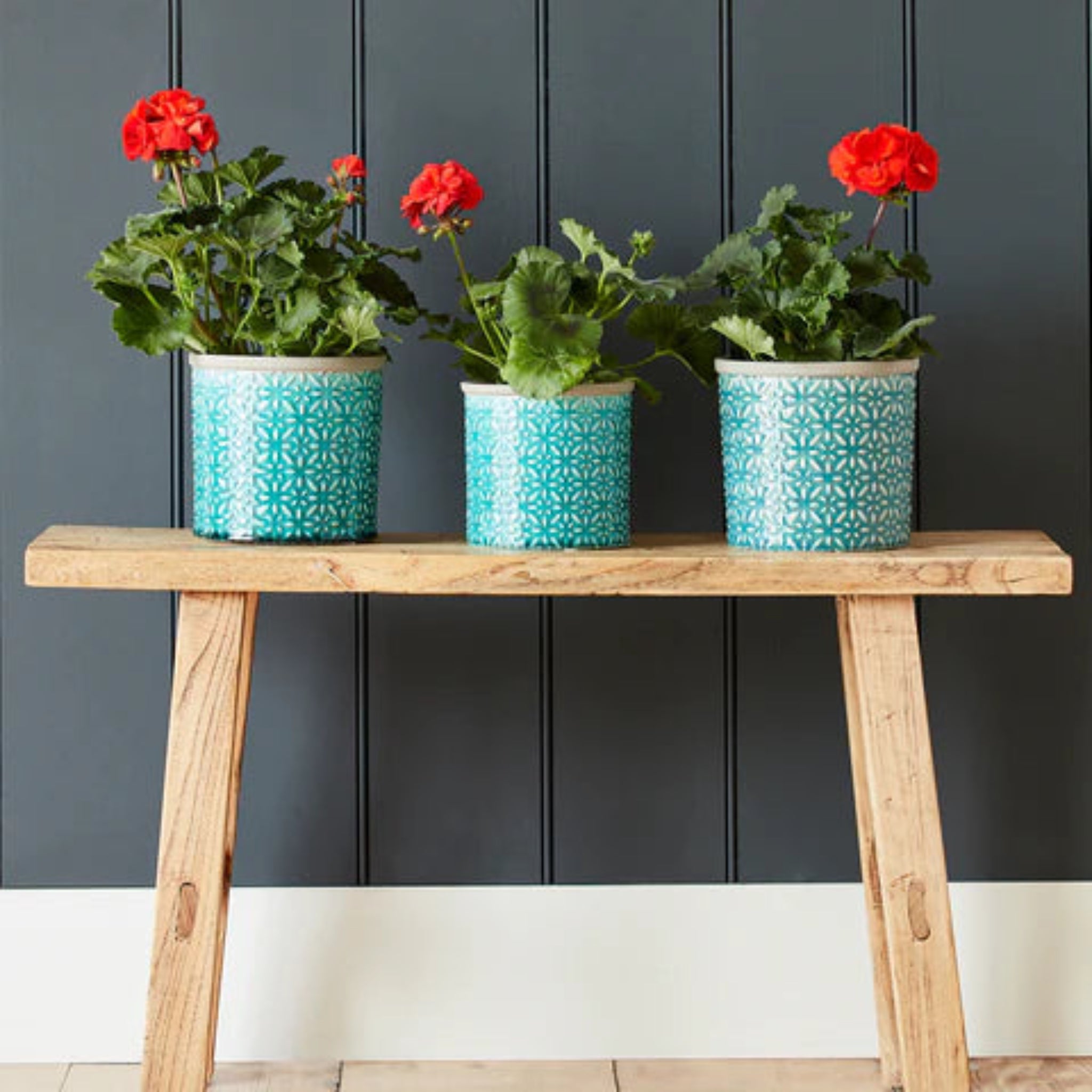 Burgon & Ball Tuscany Blue Glazed Pot - Large