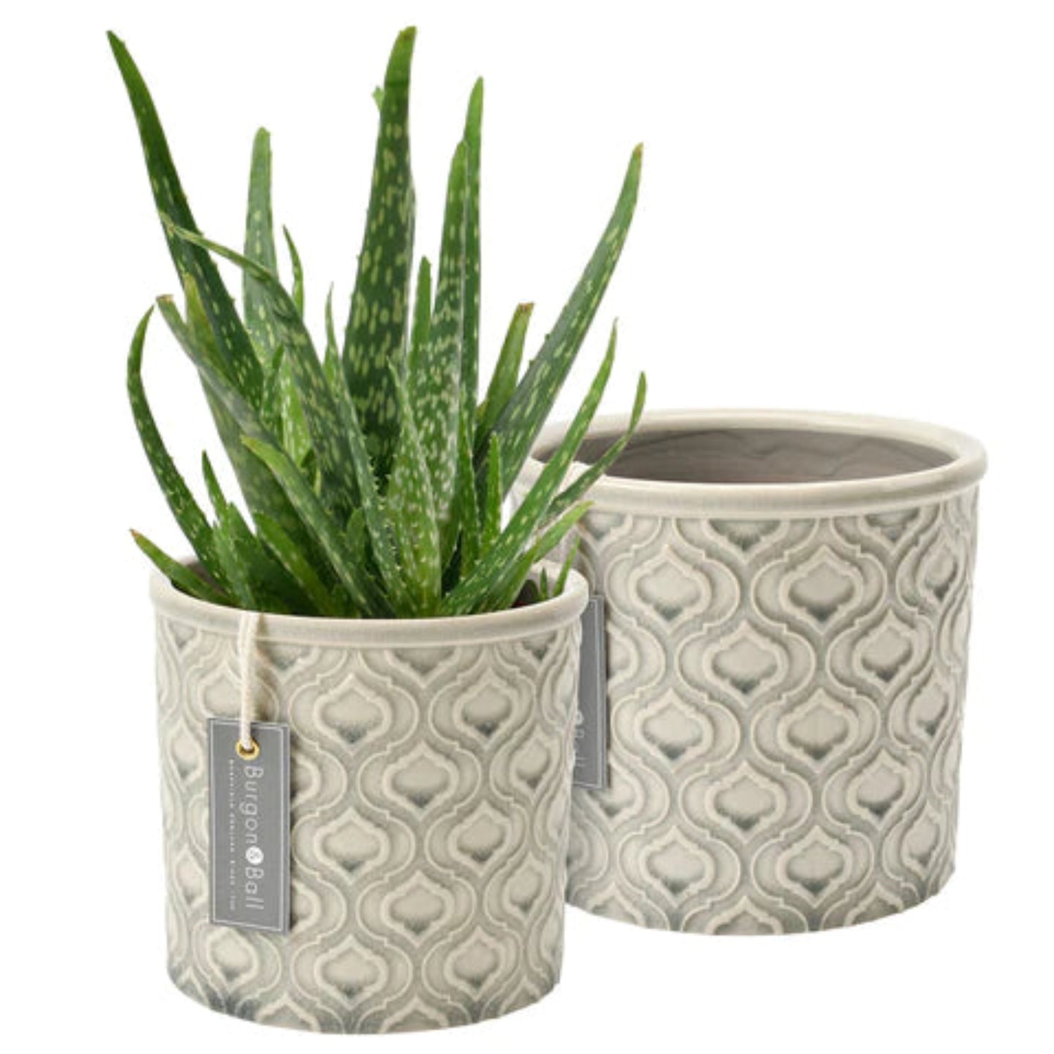 Burgon & Ball Venetian Grey Glazed Pot - Large