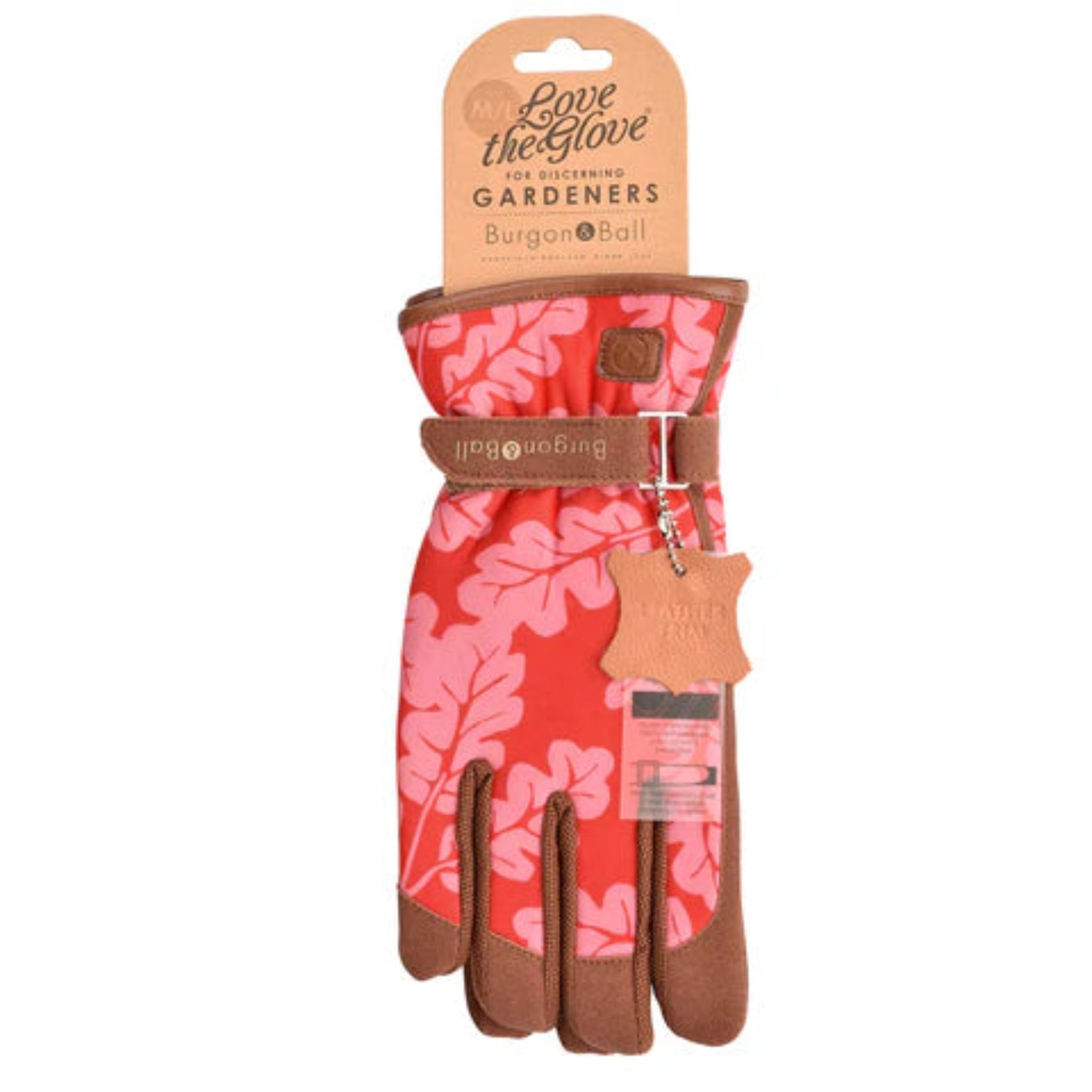 Burgon & Ball Love The Glove - Oak Leaf Poppy - M/L