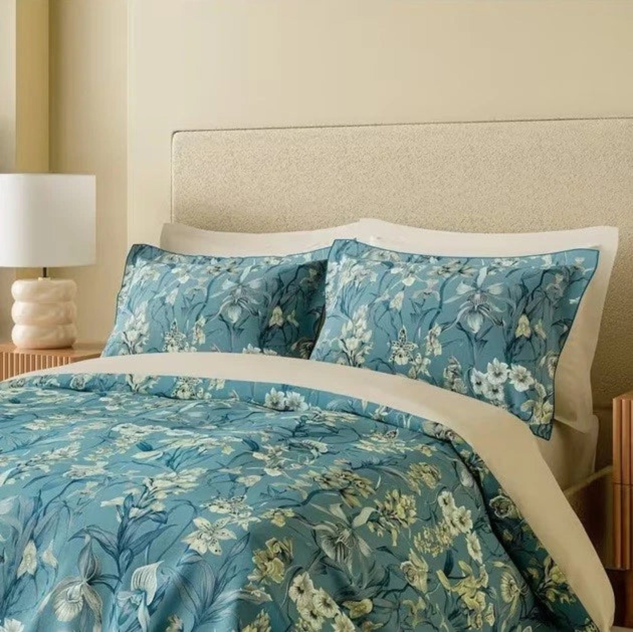 Harlequin Kalina Duvet Cover Set Double Blue