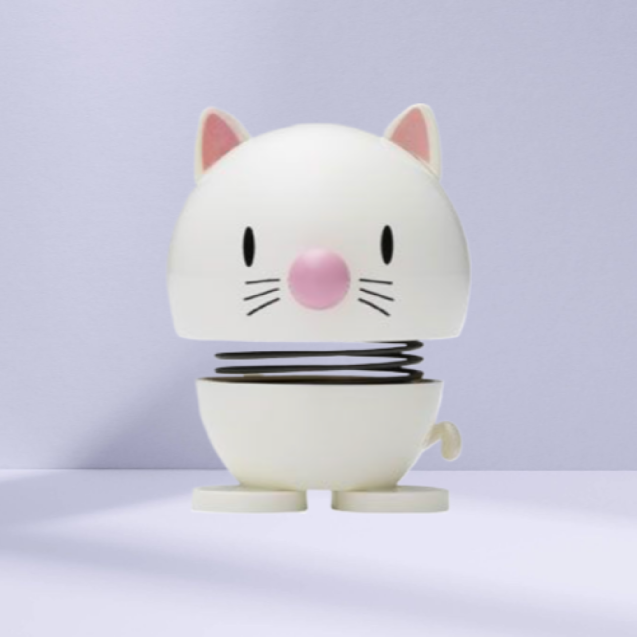 Hoptimist White Cat Desk Companion