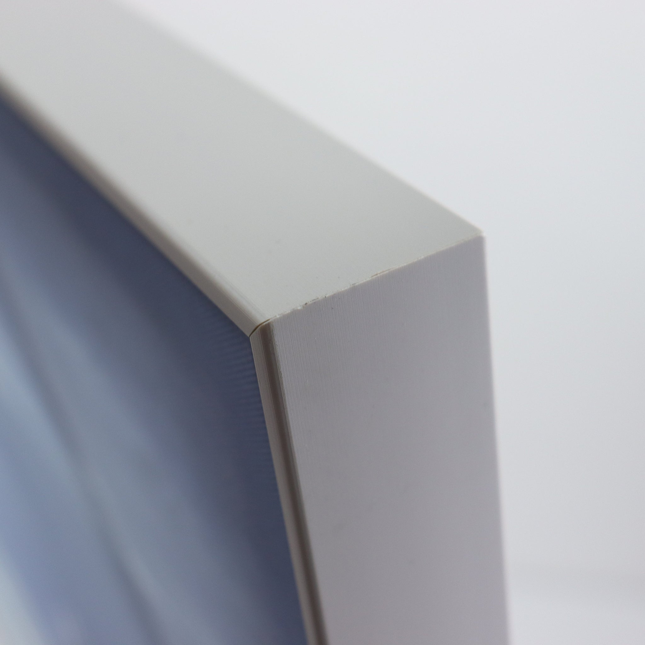 close up of corner showing damage