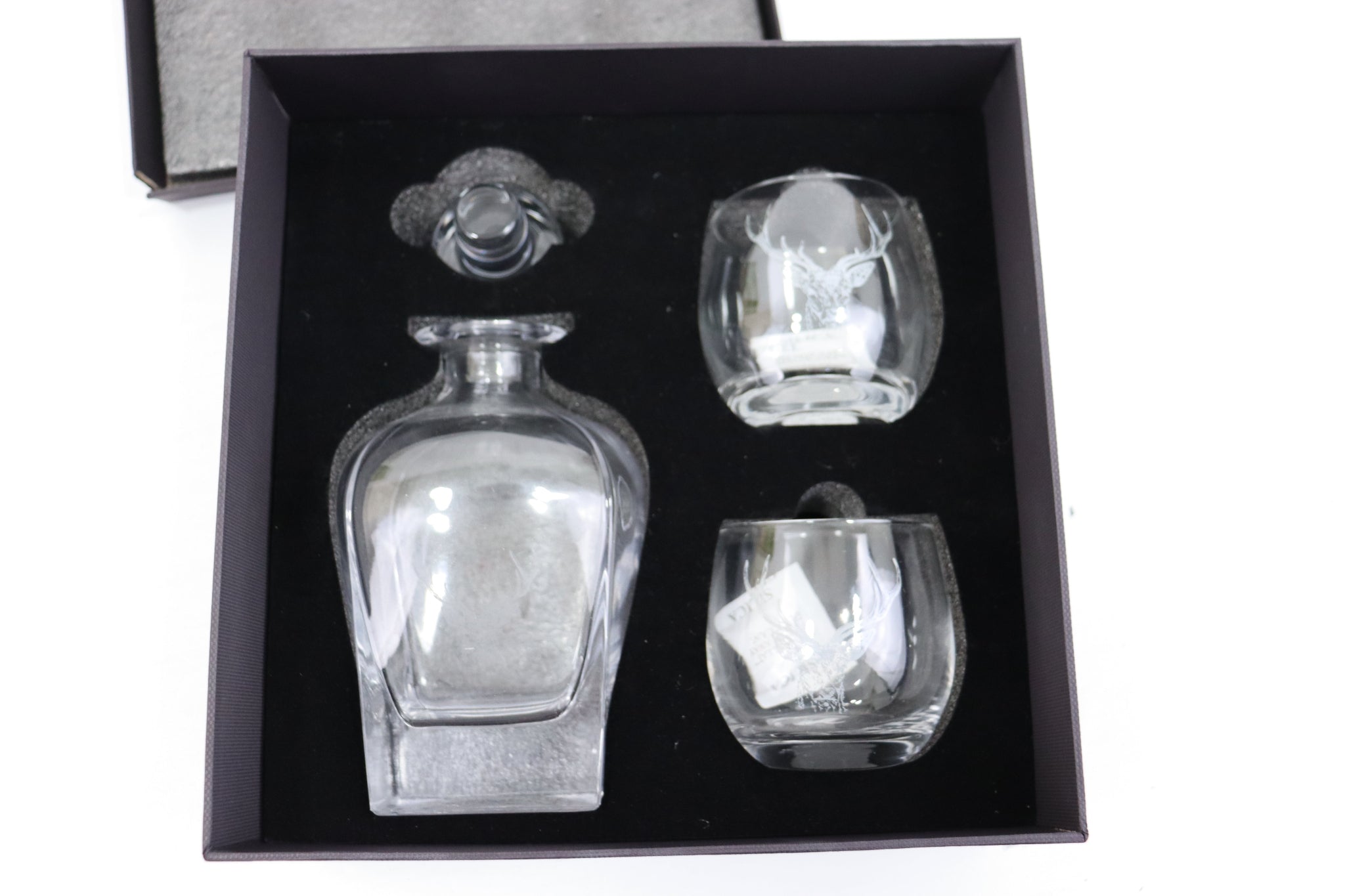 Selbrae House Decanter & Glass Set Stag - Packing Damaged