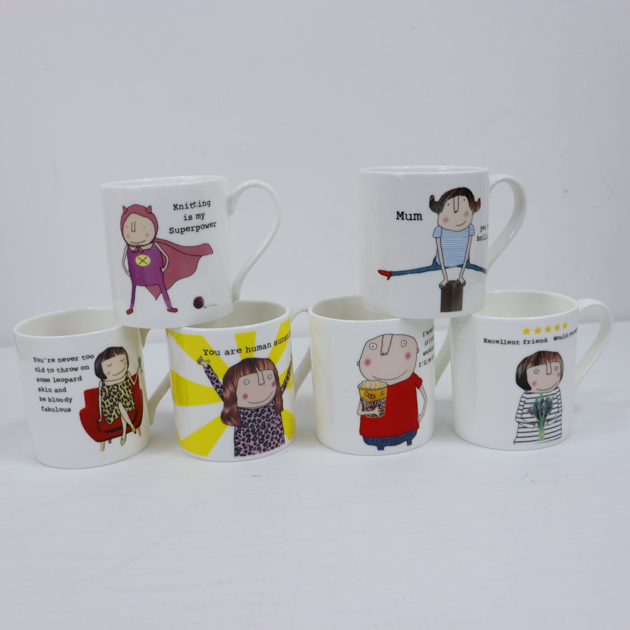 Rosie Made A Thing Mugs 350ml SECONDS picked at random six mug