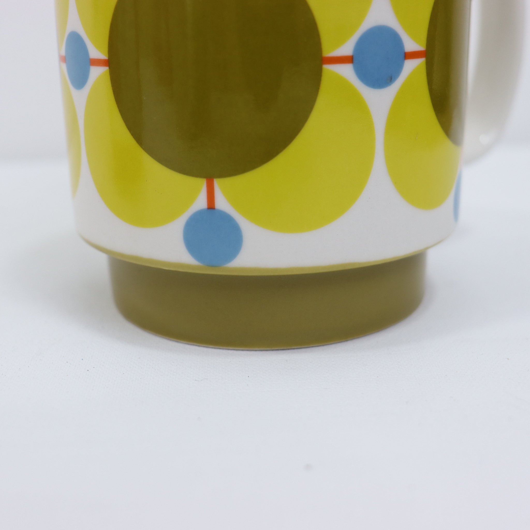 Orla Kiely Stackable Mugs Atomic Print Set of Four - SECONDS