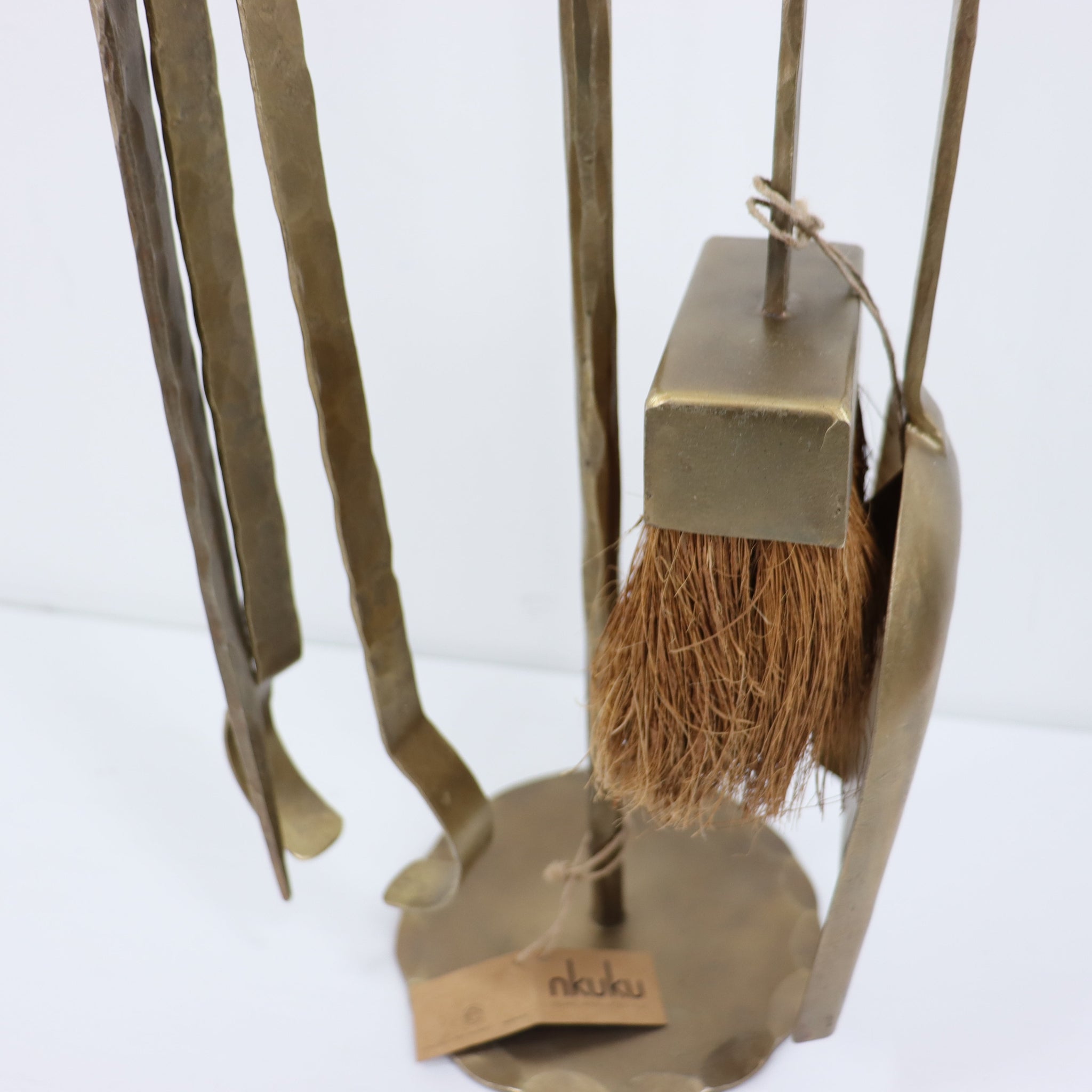 Nkuku Lowada Fireside Tool Set Antique Brass