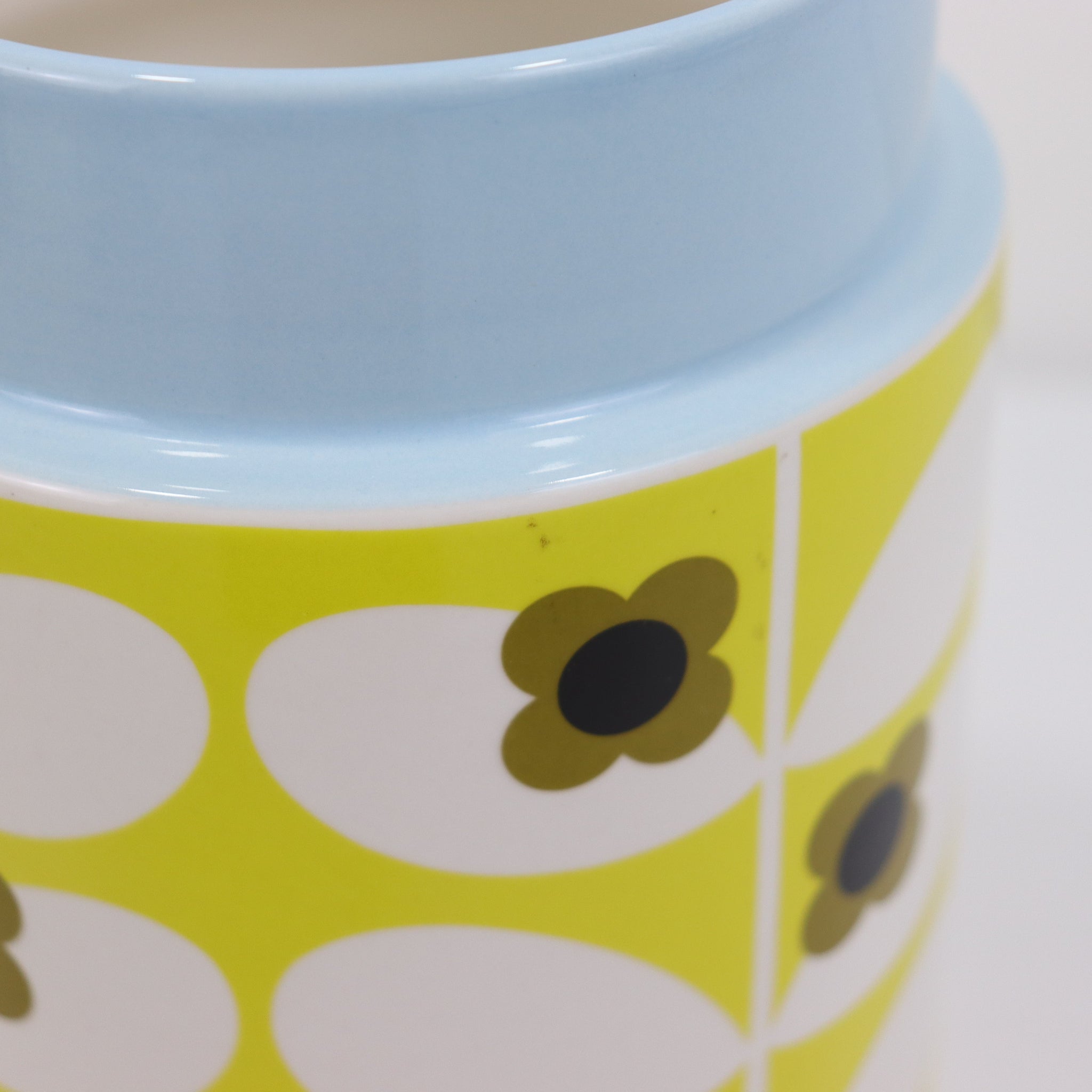 Orla Kiely Utensil Pot Wild Rose Dandelion Yellow -SECONDS