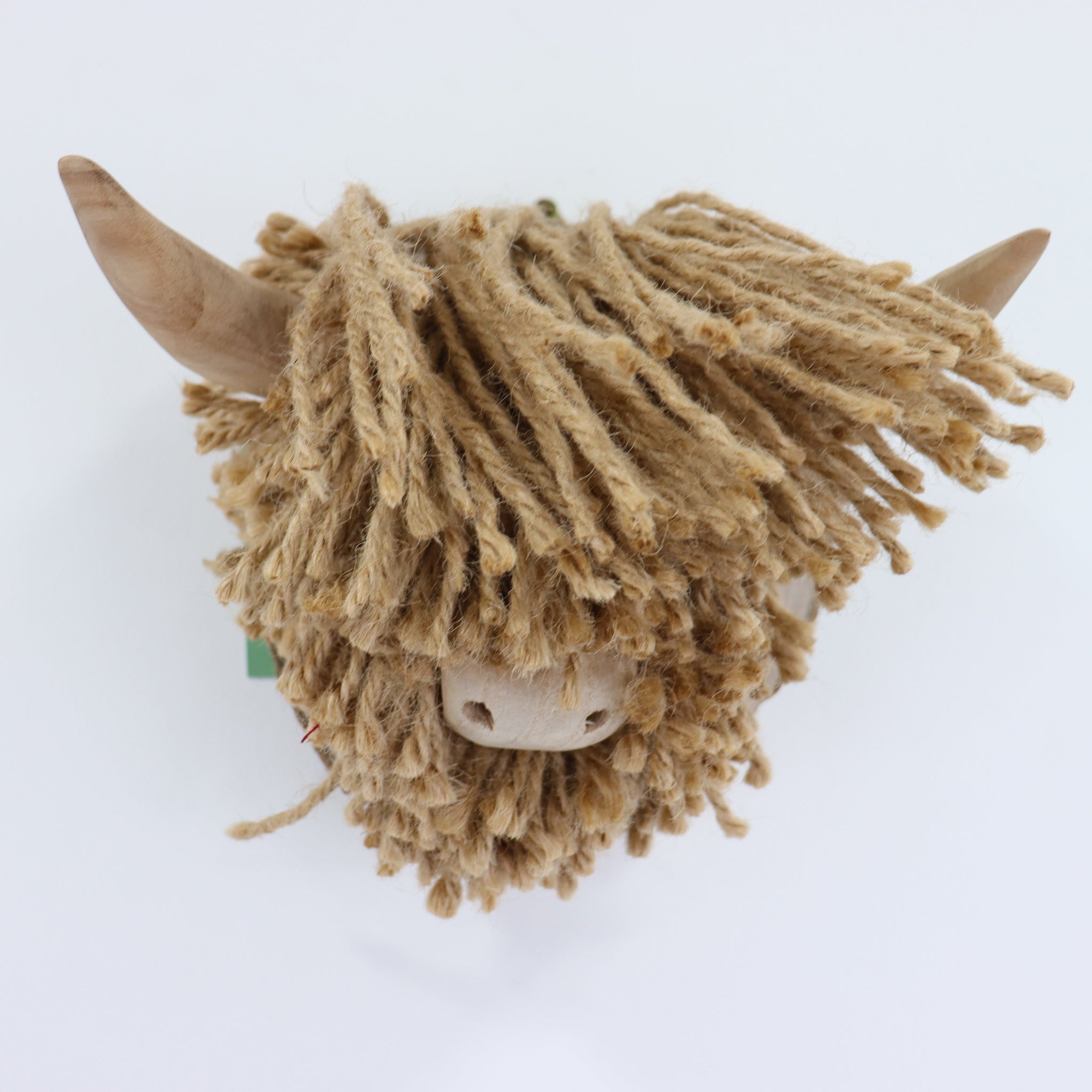 Aquarelle Home Ailsa Mini Wall Mounted Highland Cow Head Jute Natural