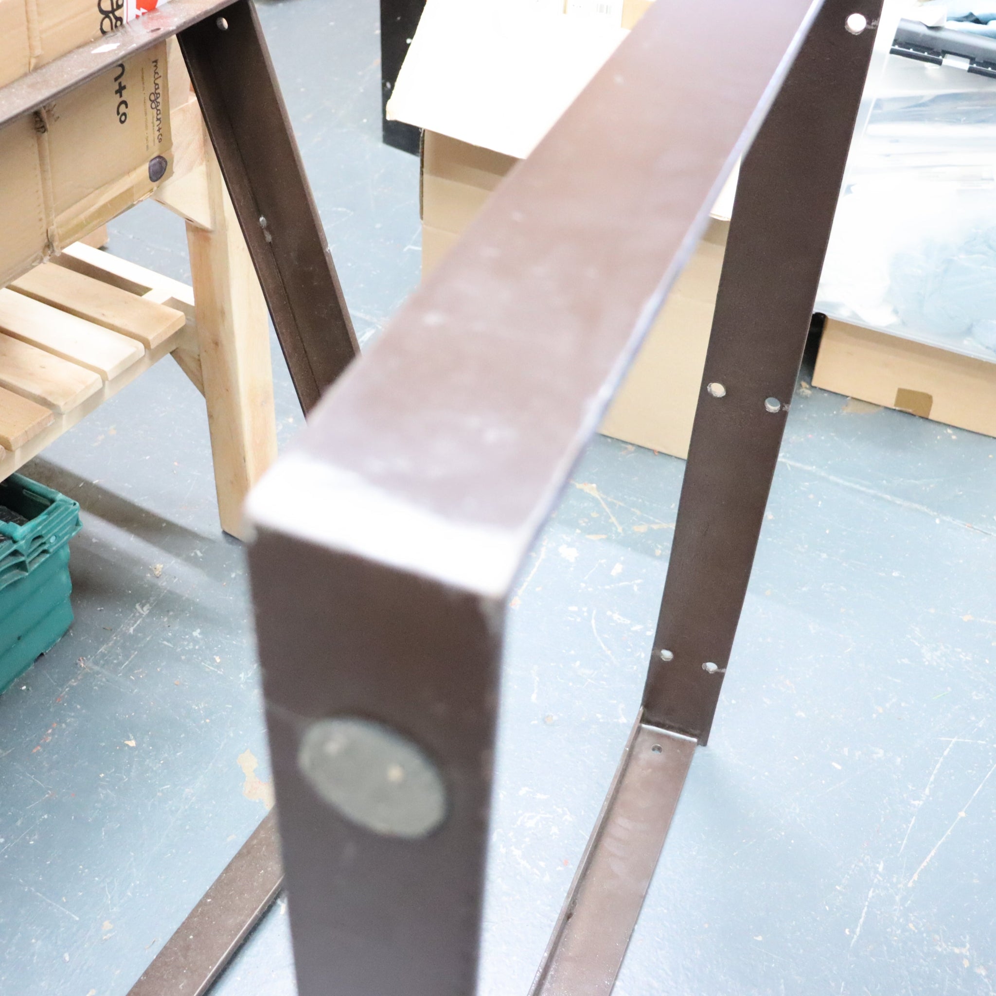 Nkuku Oso Rustic Wooden Dining Table legs