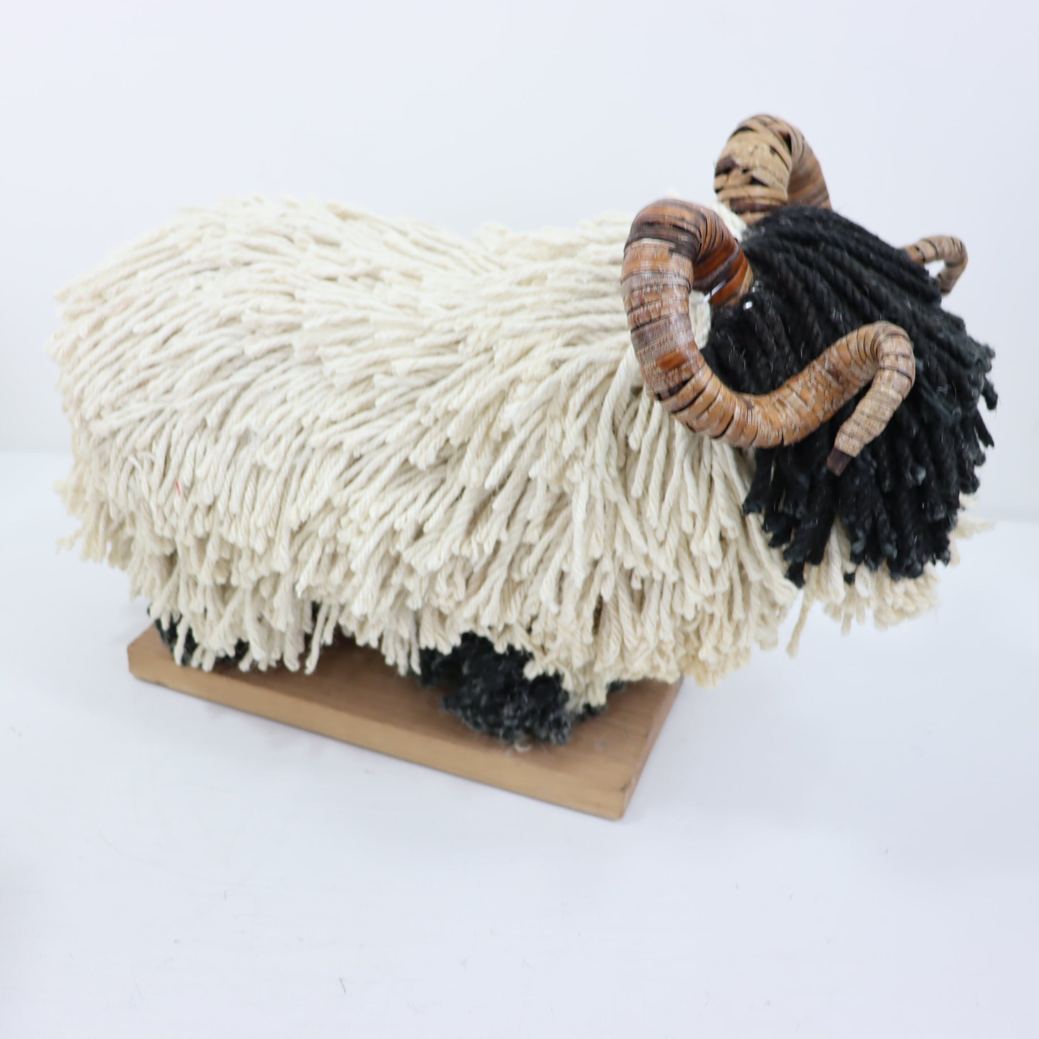 Aquarelle Home Rupert Sheep Side view. Black face cream body