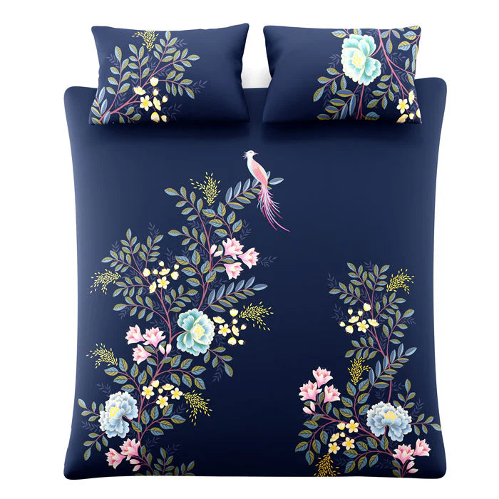 Sara Miller Oriental Blossom Reversible Duvet Cover Set