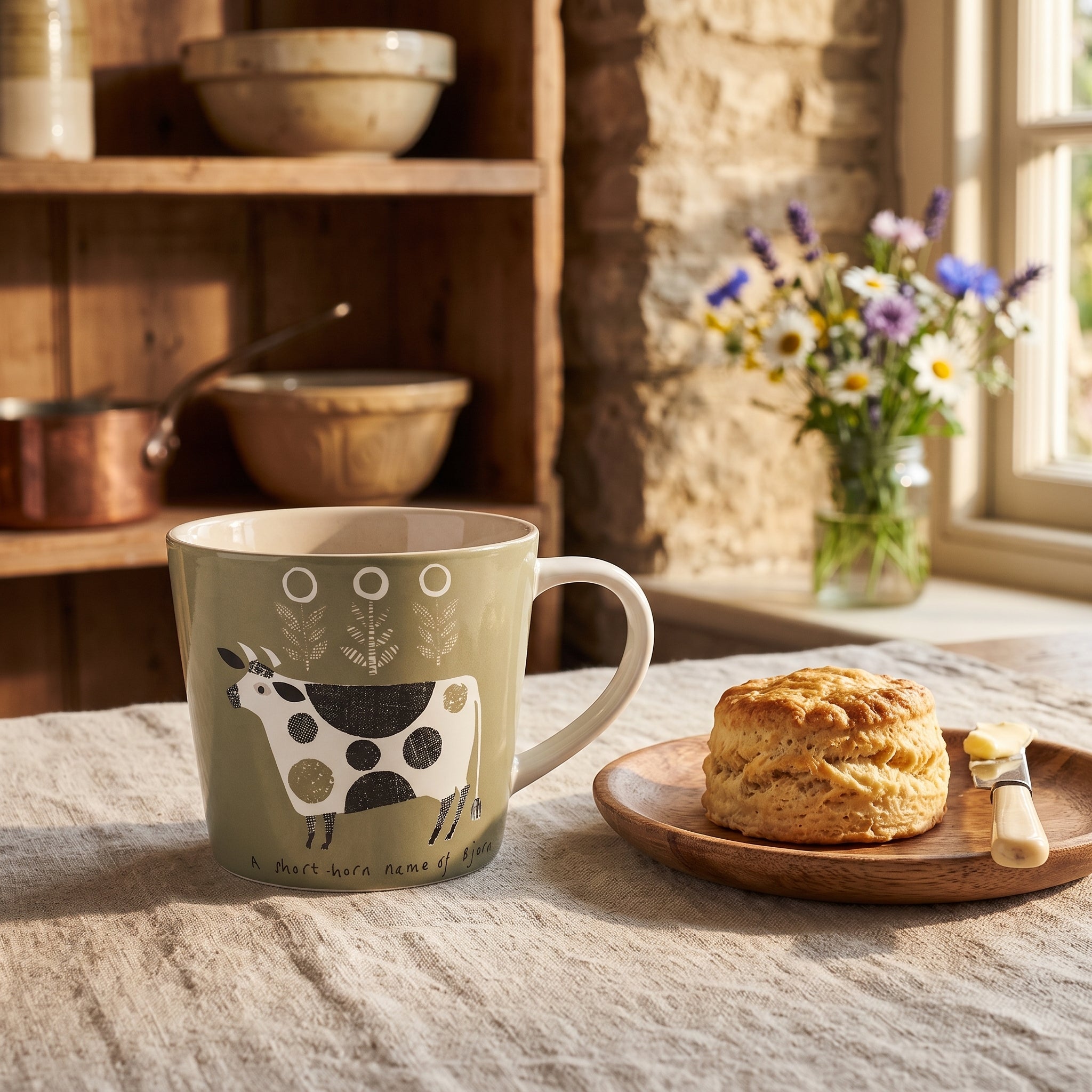 Jane Ormes Cow Mug 350ml