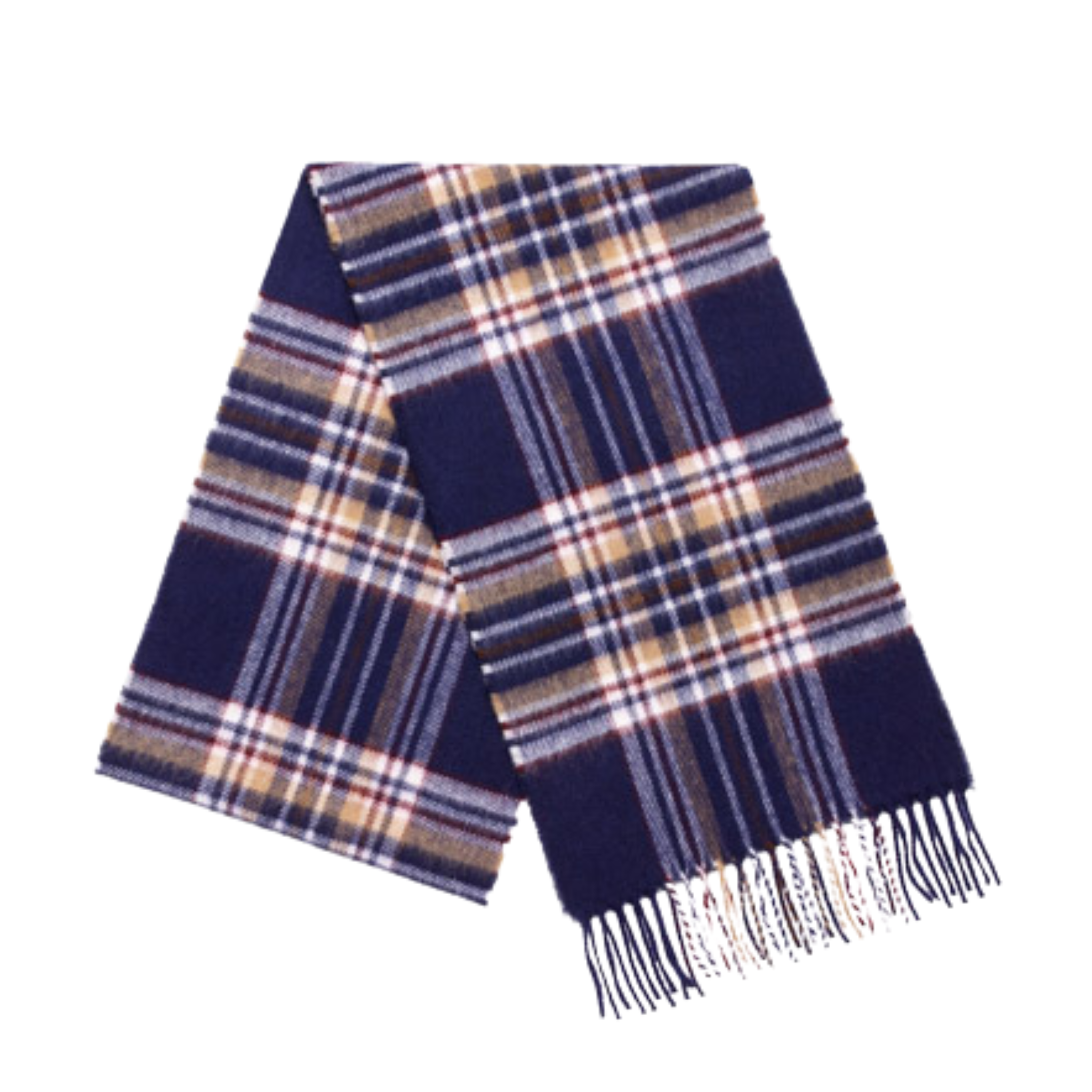 Bronte by Moon Navy Stewart Tartan Scarf 25cm x 190cm